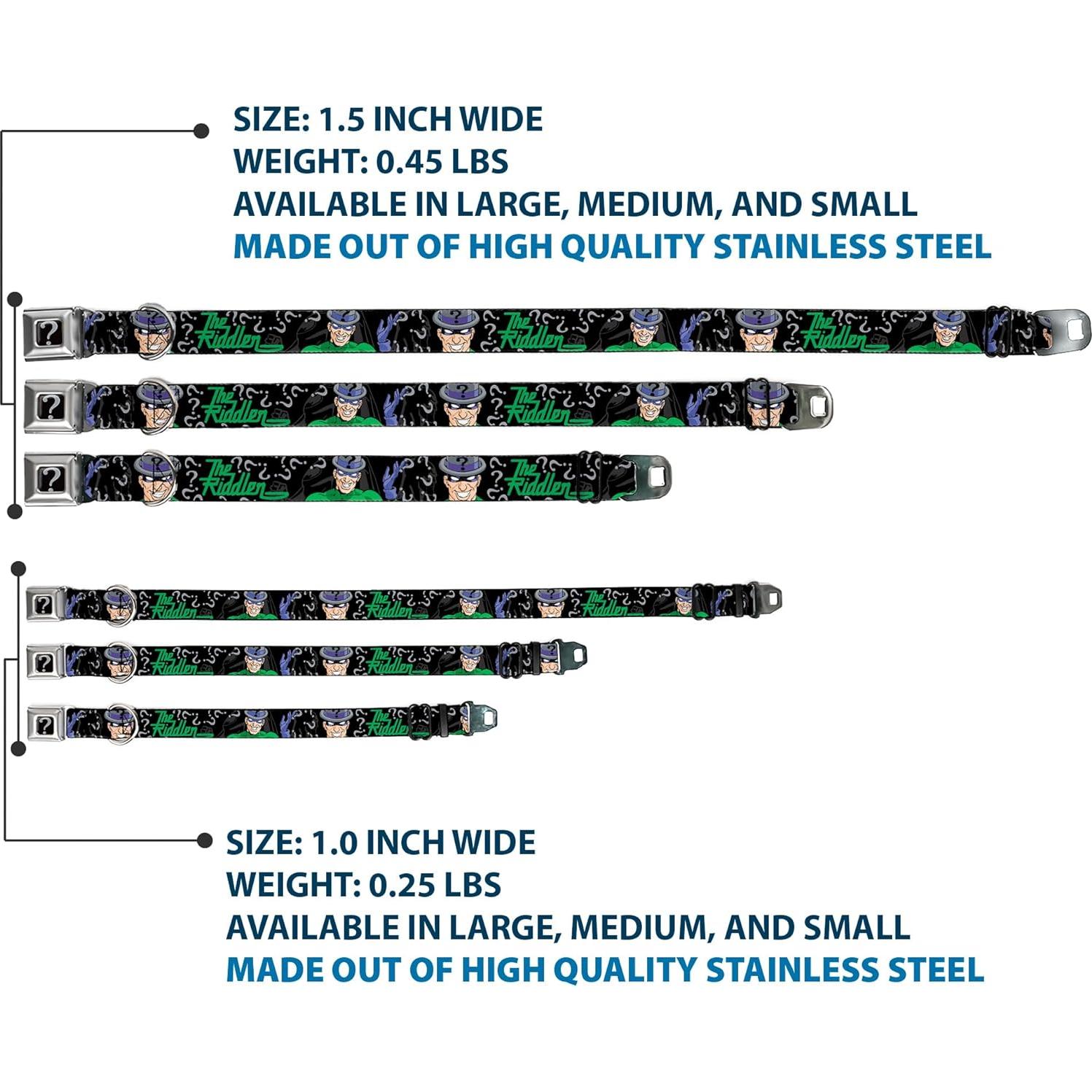 Collar de perro Buckle-Down Batman Mediano 3.81 cm Ancho