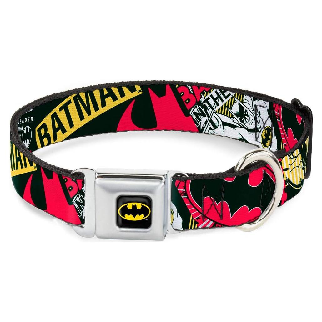 Collar de Perro Buckle-Down Batman 3,81 cm Ancho Grande