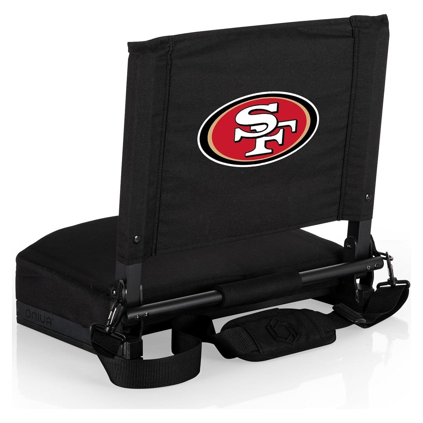 Silla de Estadio Plegable NFL Gridiron Unisex Adulto Negra