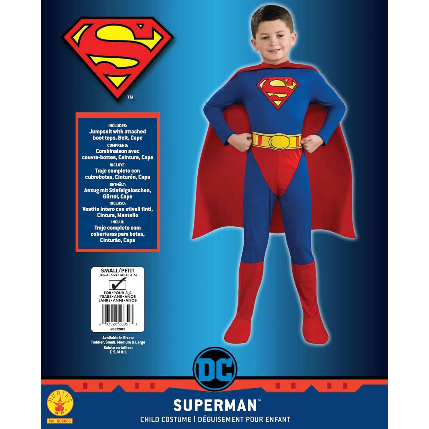 Disfraz de Superman Rubie's para Niños 3-4 Años