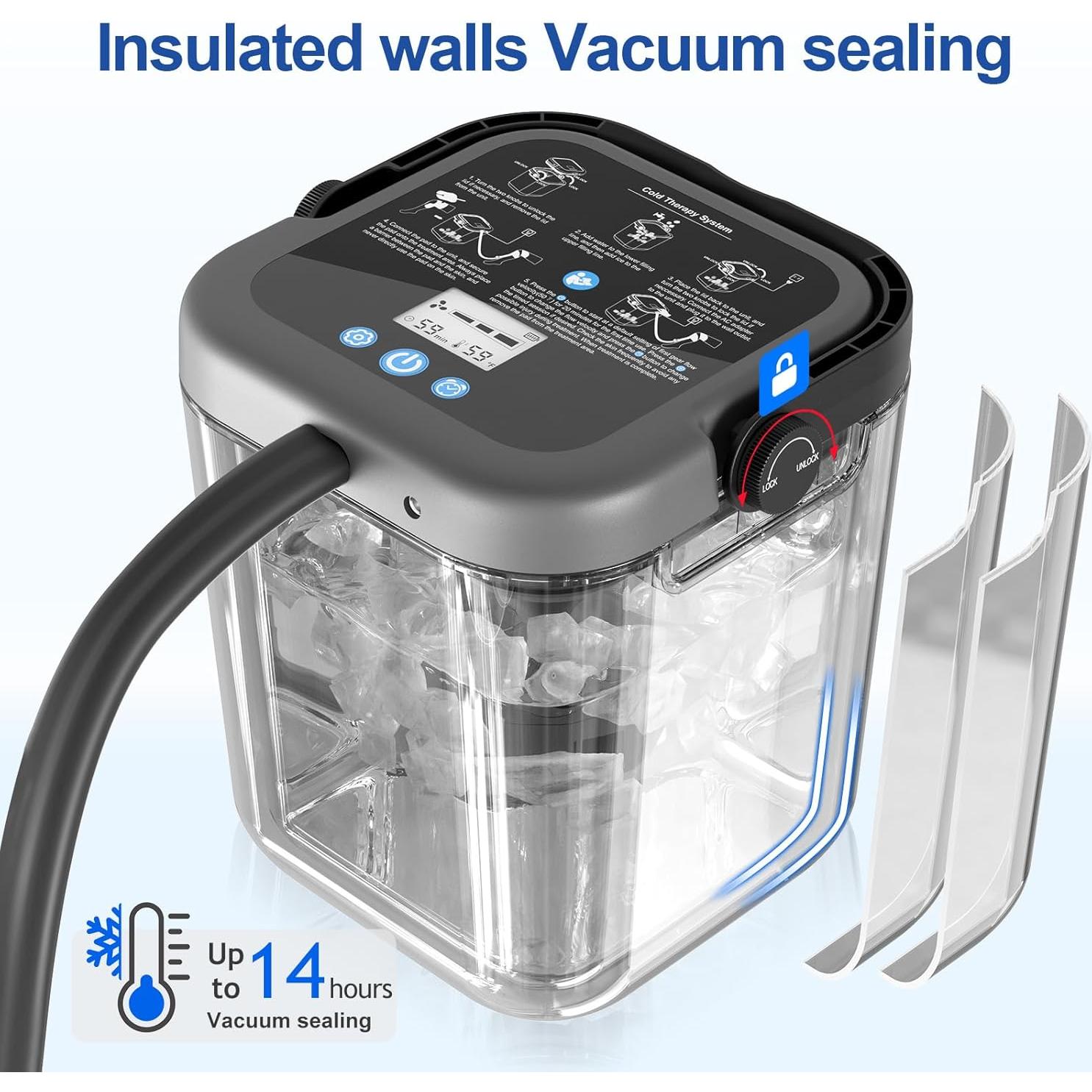 Máquina de Terapia Fría Egfvcbo para Rodilla 6.2L Batería 1800mAh