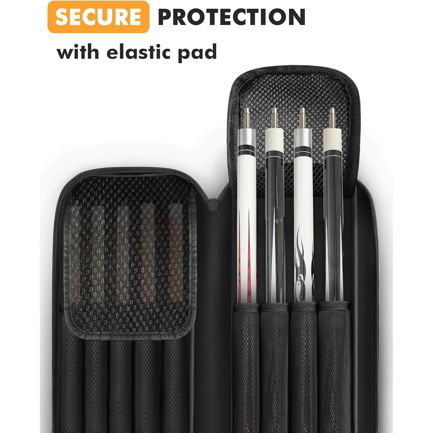 Funda para Tacos de Billar PEKREWS 4x5 Acolchada Negra