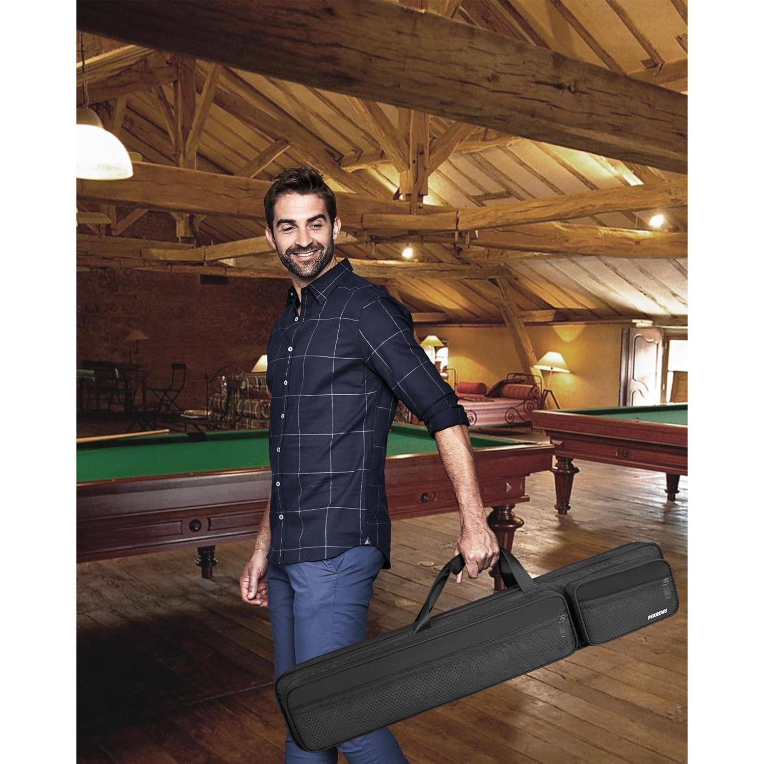 Funda para Tacos de Billar PEKREWS 4x5 Acolchada Negra