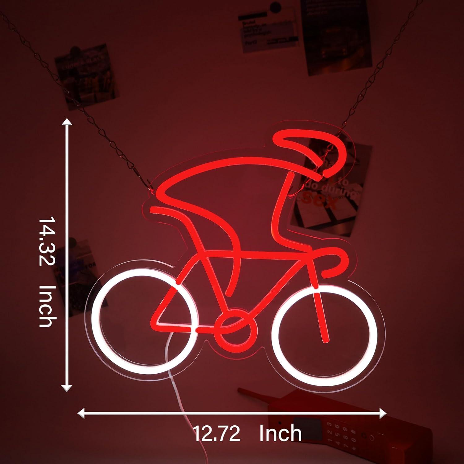 Luz de Neón LED Bicicleta YingyiYing 36.6x33.5cm Decorativa