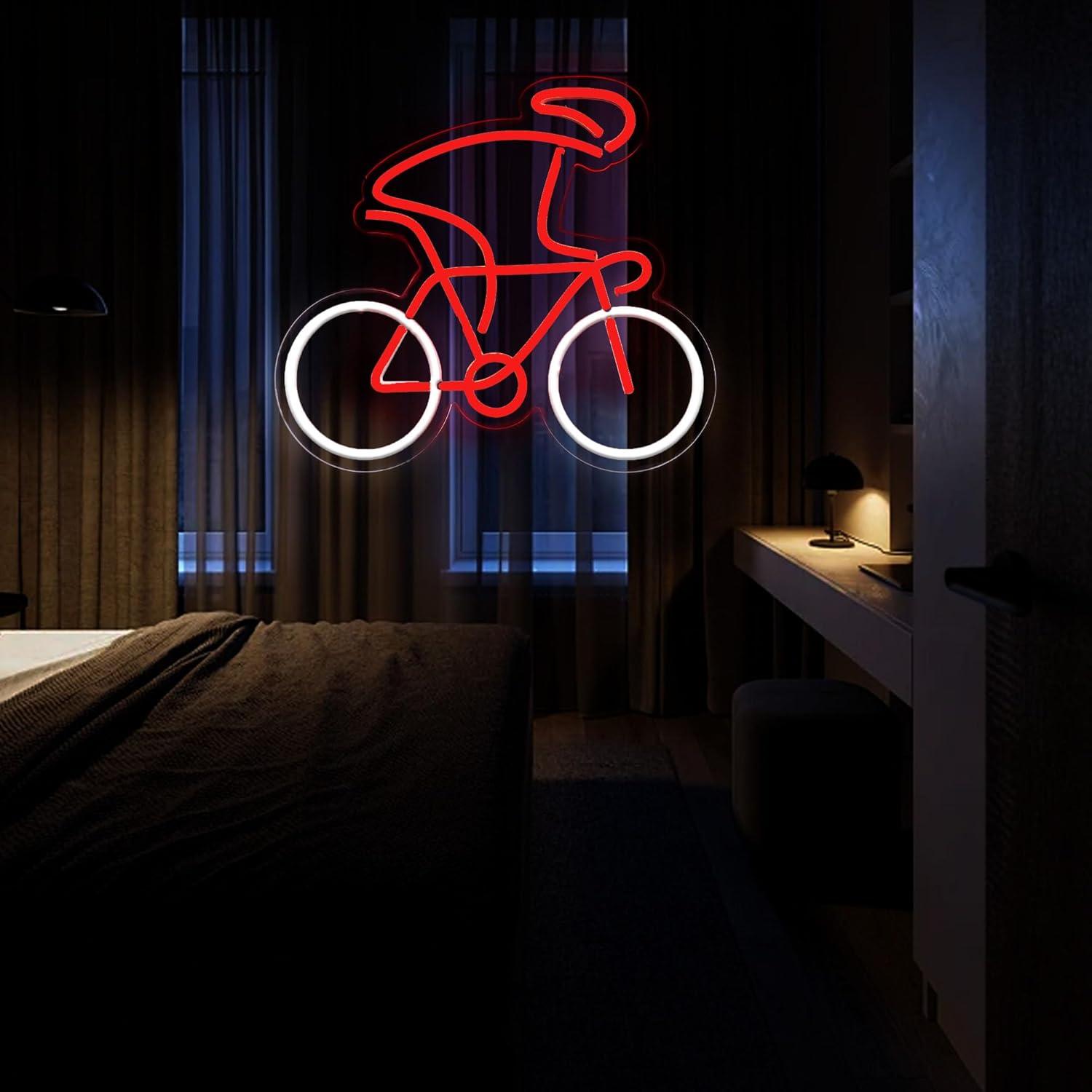 Luz de Neón LED Bicicleta YingyiYing 36.6x33.5cm Decorativa