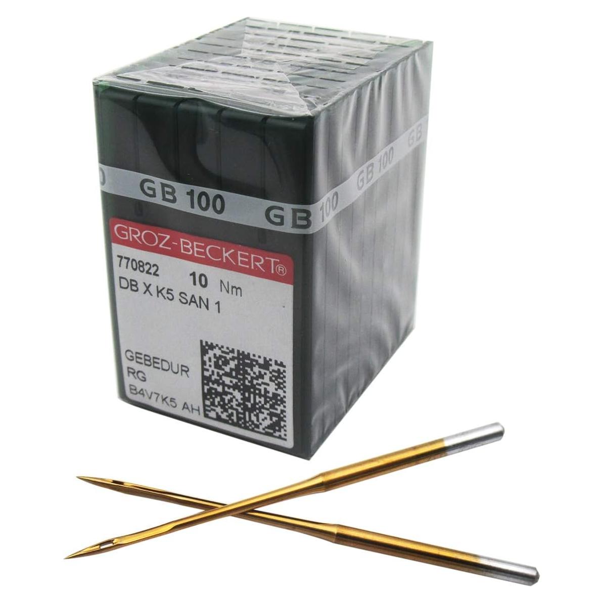 Caja de Agujas Groz-Beckert DBXK5 SAN1 GEBEDUR 100PCS 60/8
