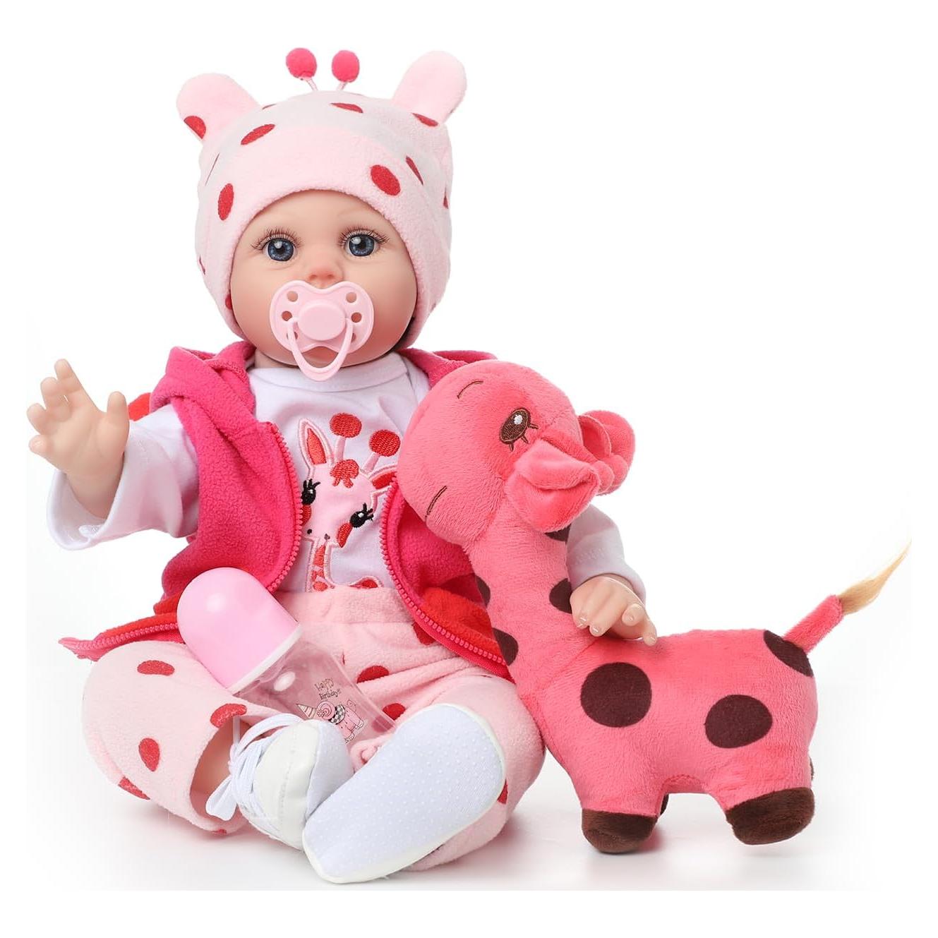 Muñeca Reborn Lucy 55 cm Vinilo Realista con Accesorios