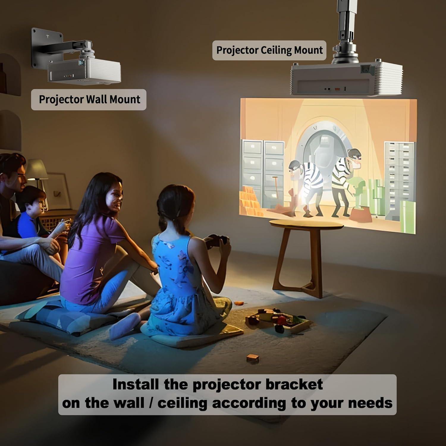 Soporte de Proyector Perfectisan Ajustable 8.94-34.3 cm Negro