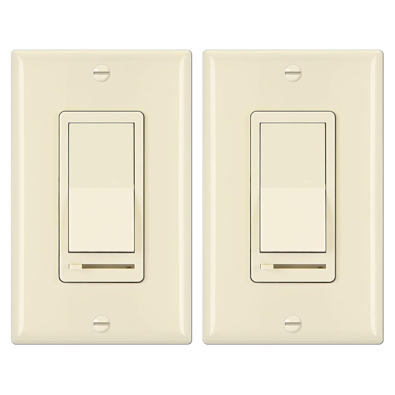 Interruptor Regulador de Luz BESTTEN 2 Pack Almendra 150W