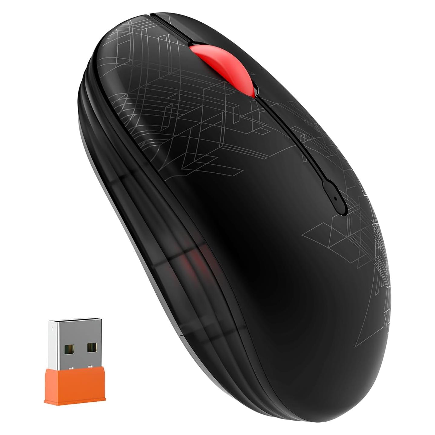Ratón Inalámbrico FMOUSE M101 Doble Modo Bluetooth y USB