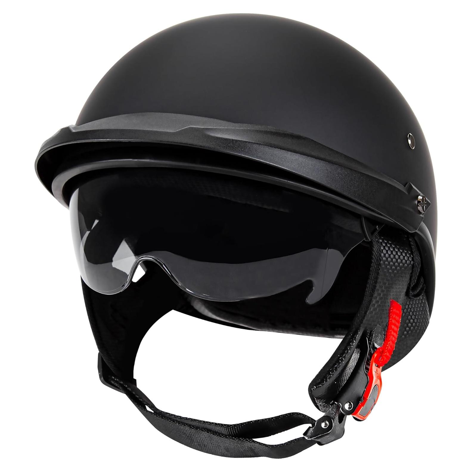 Casco de Motocicleta Cartman 513-1 S Negro Mate DOT