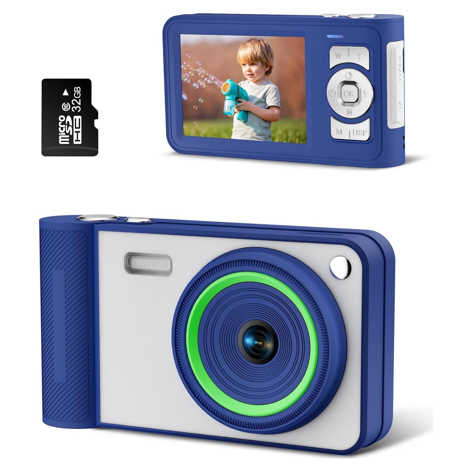 Cámara Digital Compacta GCORDER-X30 50MP FHD 1080P Azul