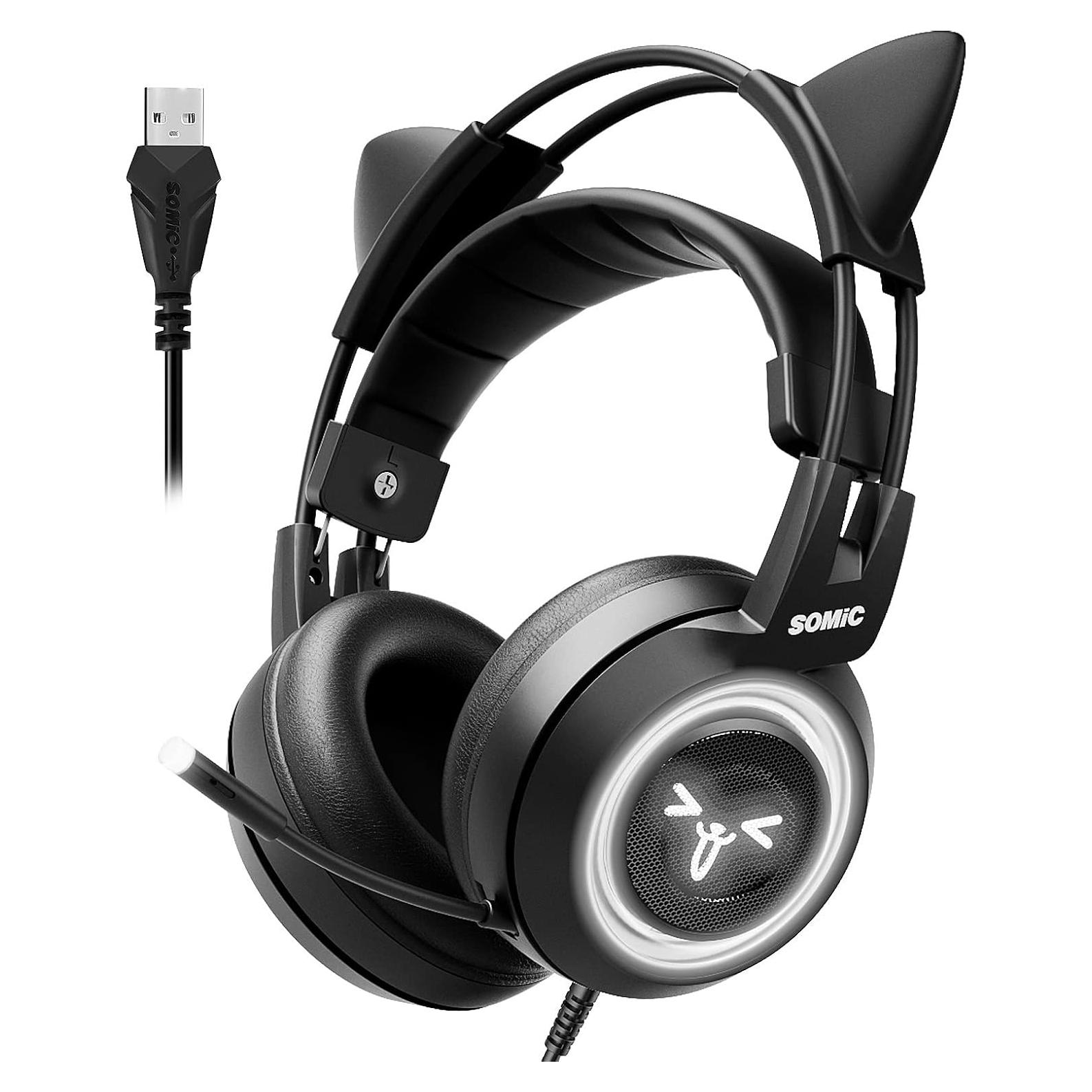 Auriculares Gaming SOMIC G951 Negro 7.1 Sonido Surround LED