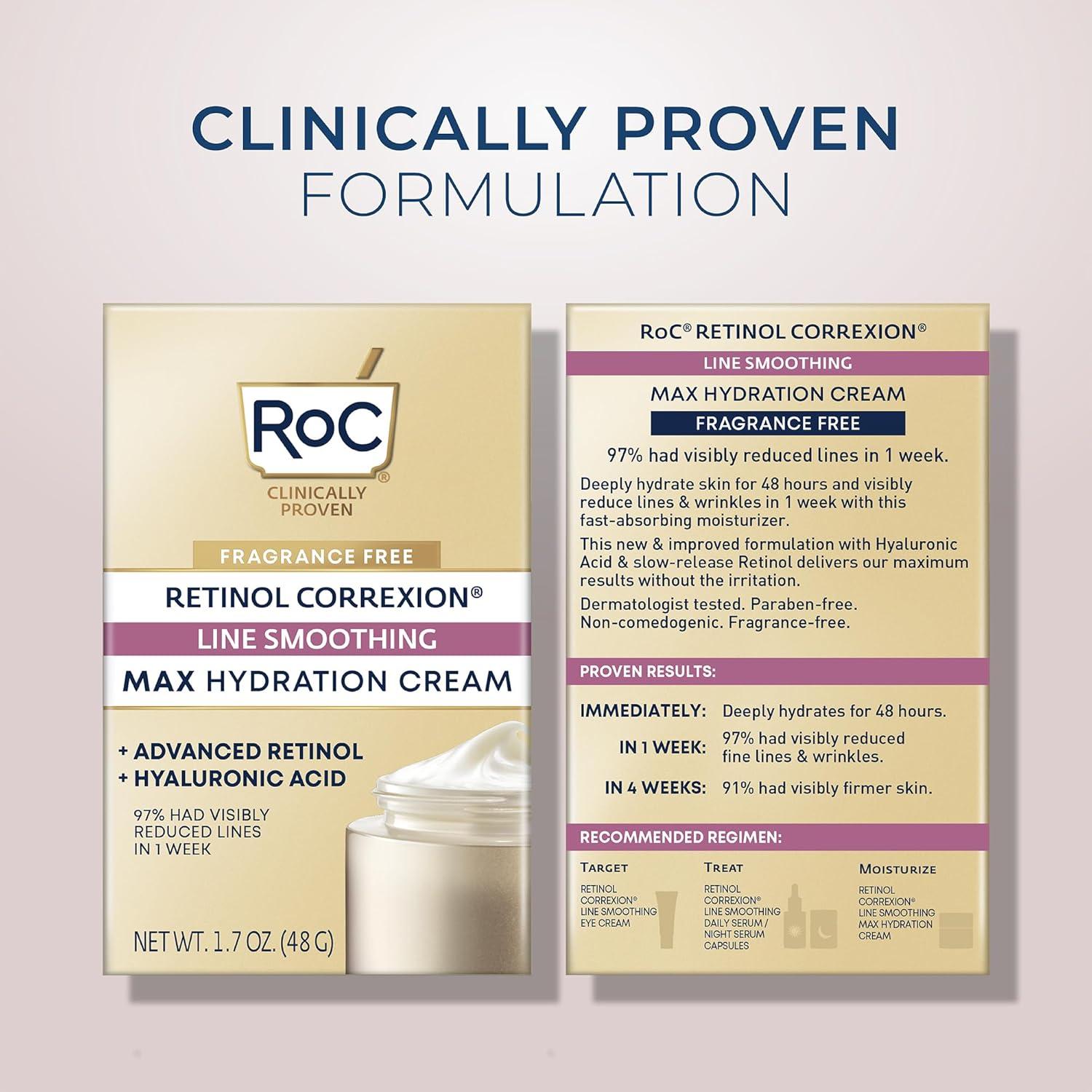 Crema Hidratante Antiarrugas RoC Retinol 48g Sin Fragancia