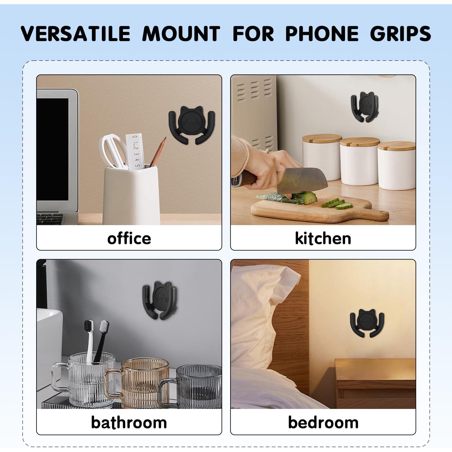 Soporte para coche HOMEFOX gato lindo adhesivo fuerte 1 paquete