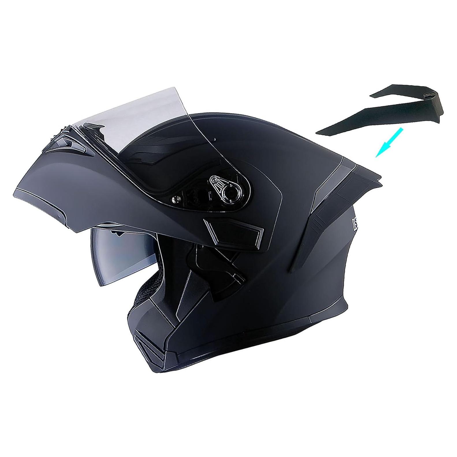 Casco Modular 1Storm HB89 Negro Mate L 57-58 CM