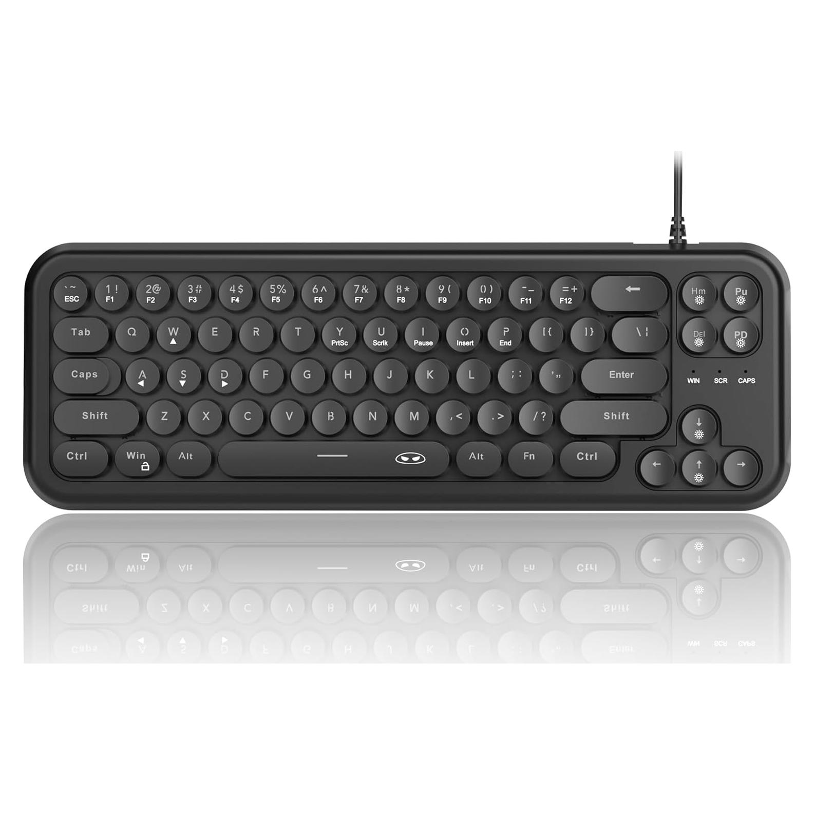 Teclado Gaming Mecánico MageGee TS91 Retroiluminado RGB 68 Teclas