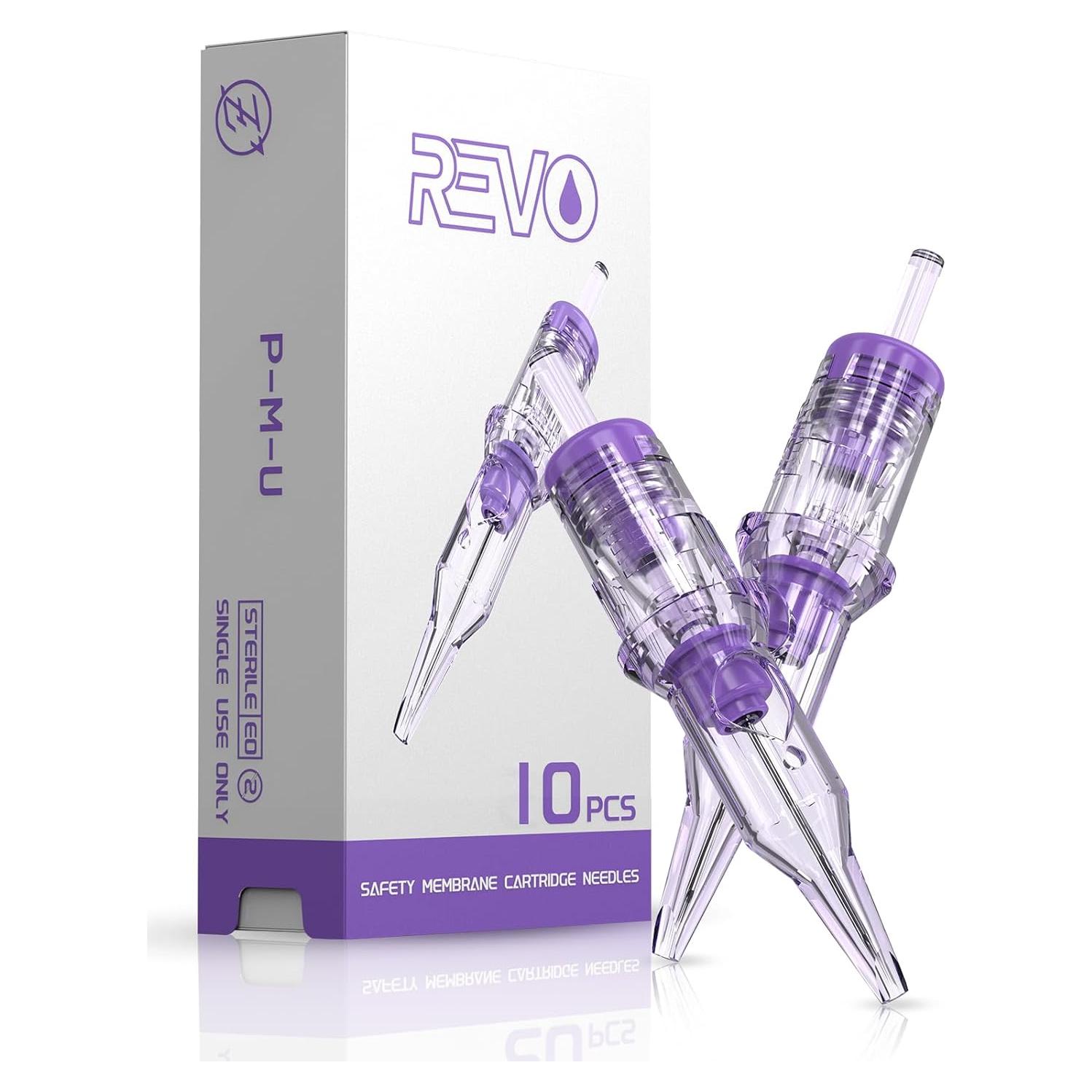 Agujas de Tatuaje INKin REVO 1RL 0.30mm 10Pcs para Maquillaje Permanente