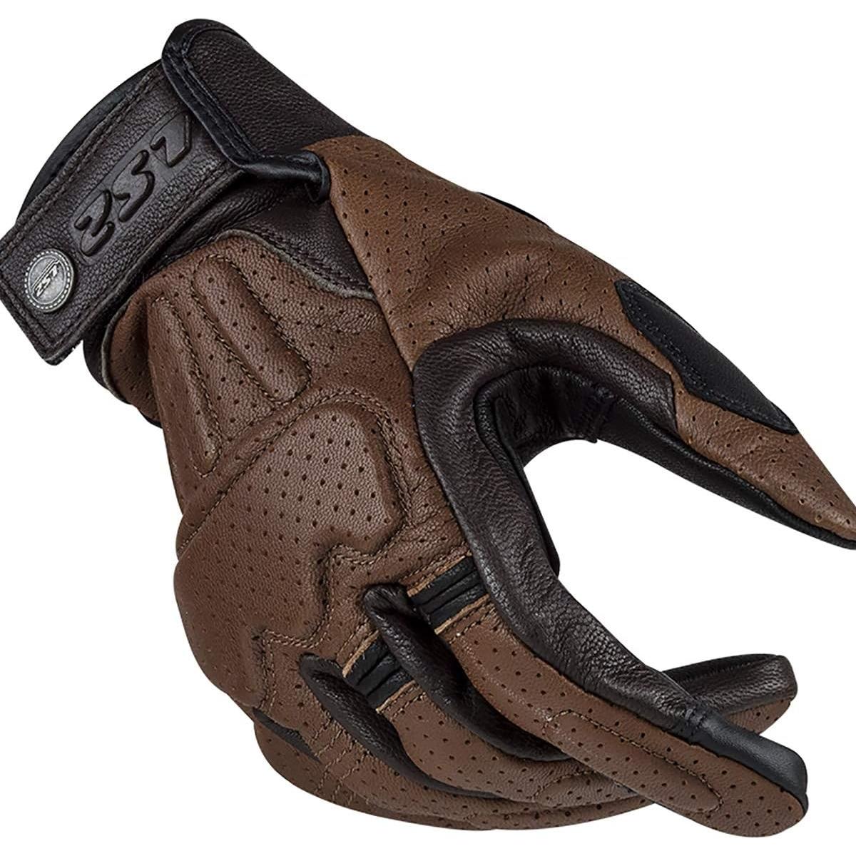 Guante corto de cuero LS2 Rust Marrón X-Large