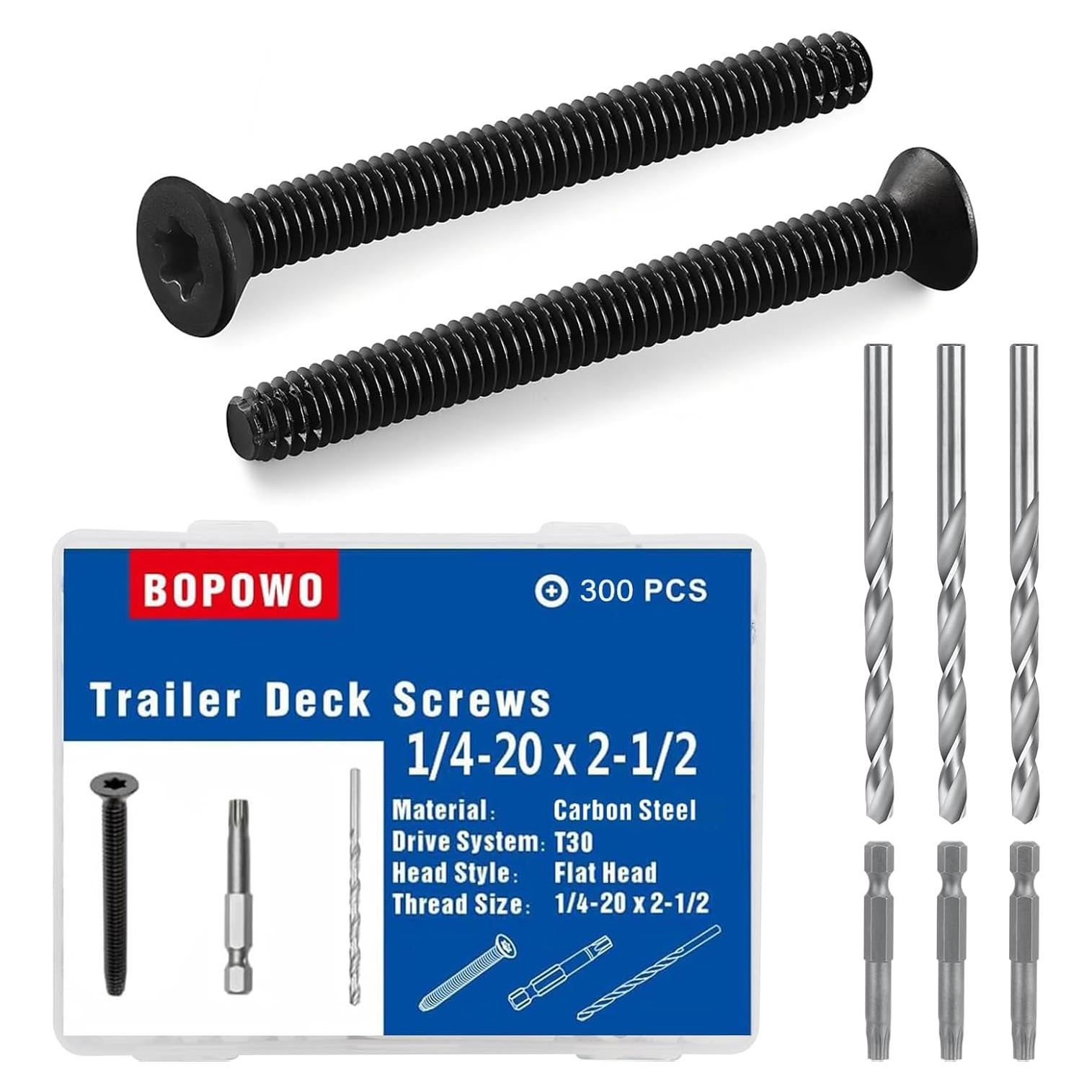 Tornillos autoperforantes Bopowo 1/4-20 x 63.5mm (300pcs)