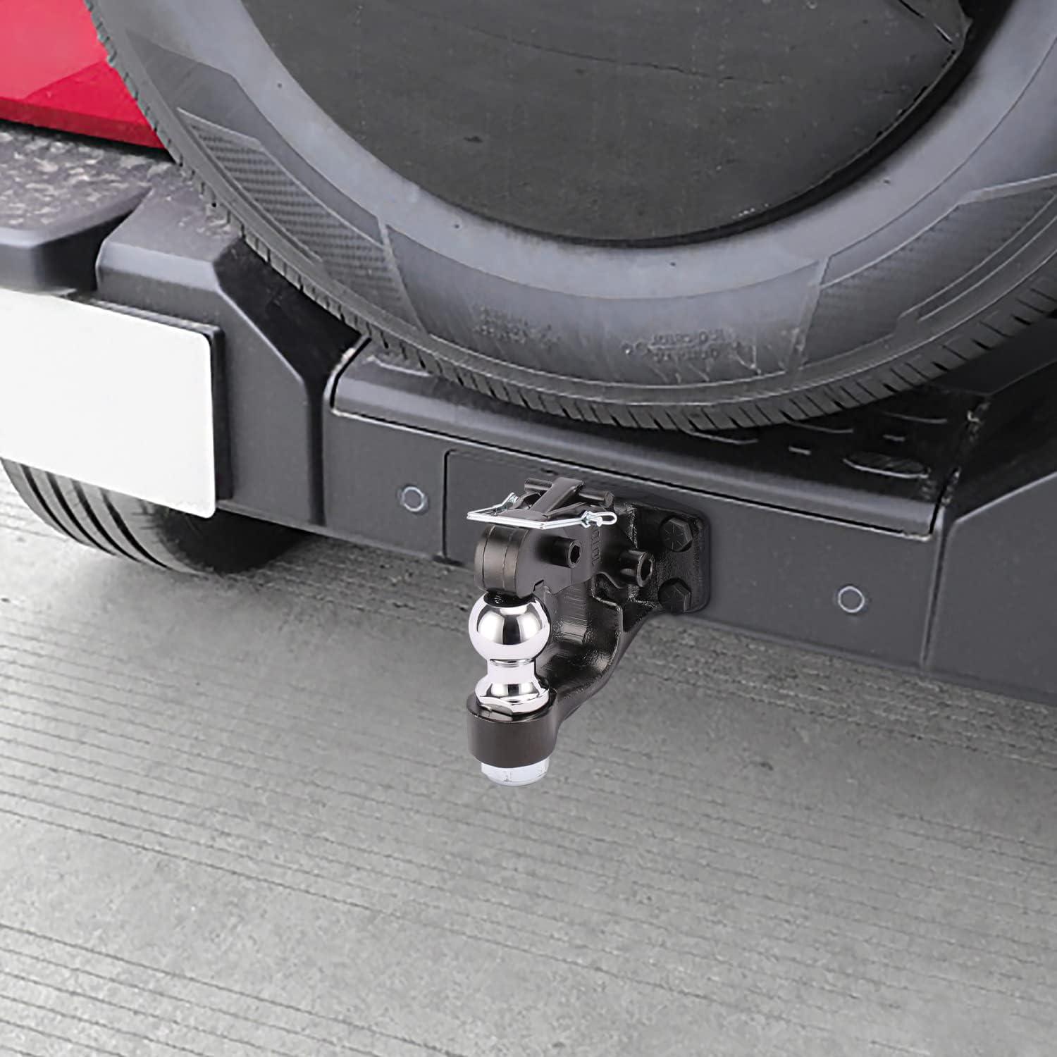 Gancho de Remolque Pintle ANGCOSY 10 Toneladas con Bola 5.08 cm