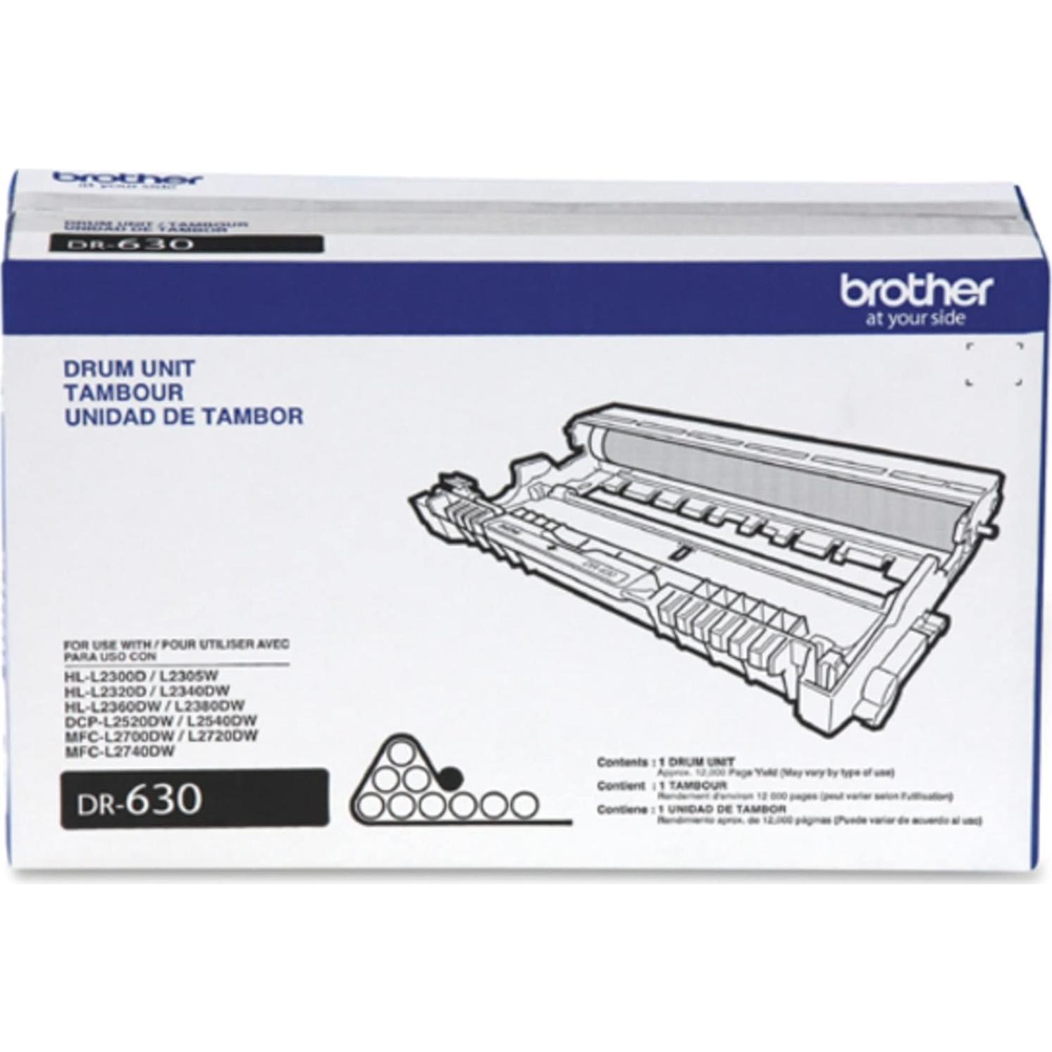 Unidad de Tambor Original Brother DR630 - Rinde 12000 Páginas