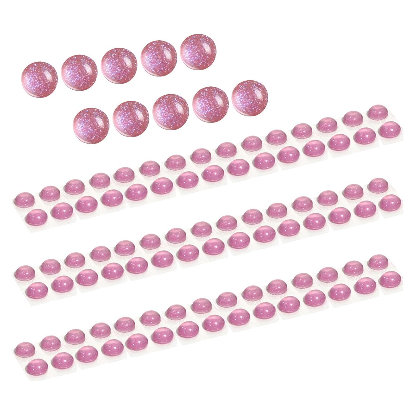 Etiquetas de Teclado Neryourlly para Uñas Largas 100pcs Rosa