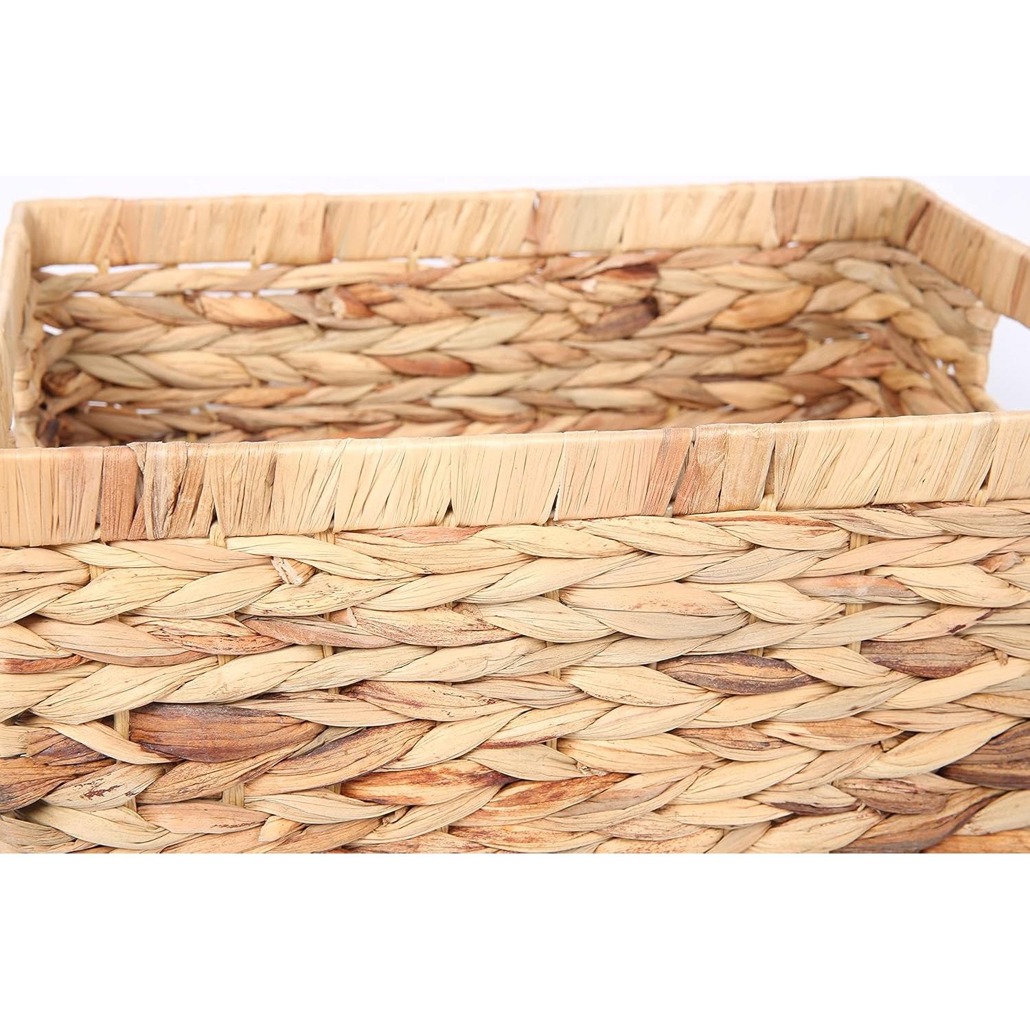 Cesta de Almacenamiento Rectangular SHCMSADO Juncos 38.4x28x20cm
