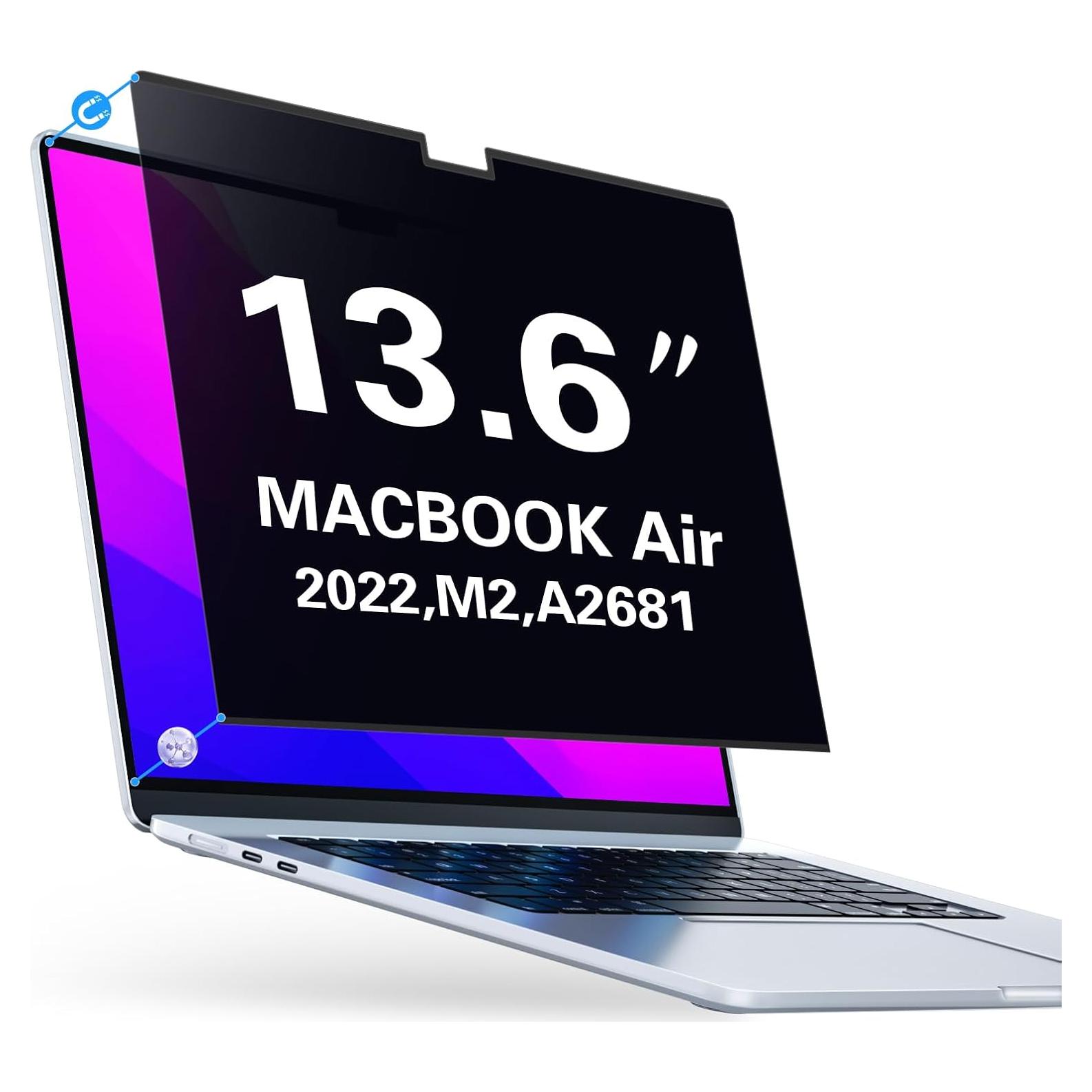 Pantalla de Privacidad Magnética PYS para MacBook Air M2 13.6"