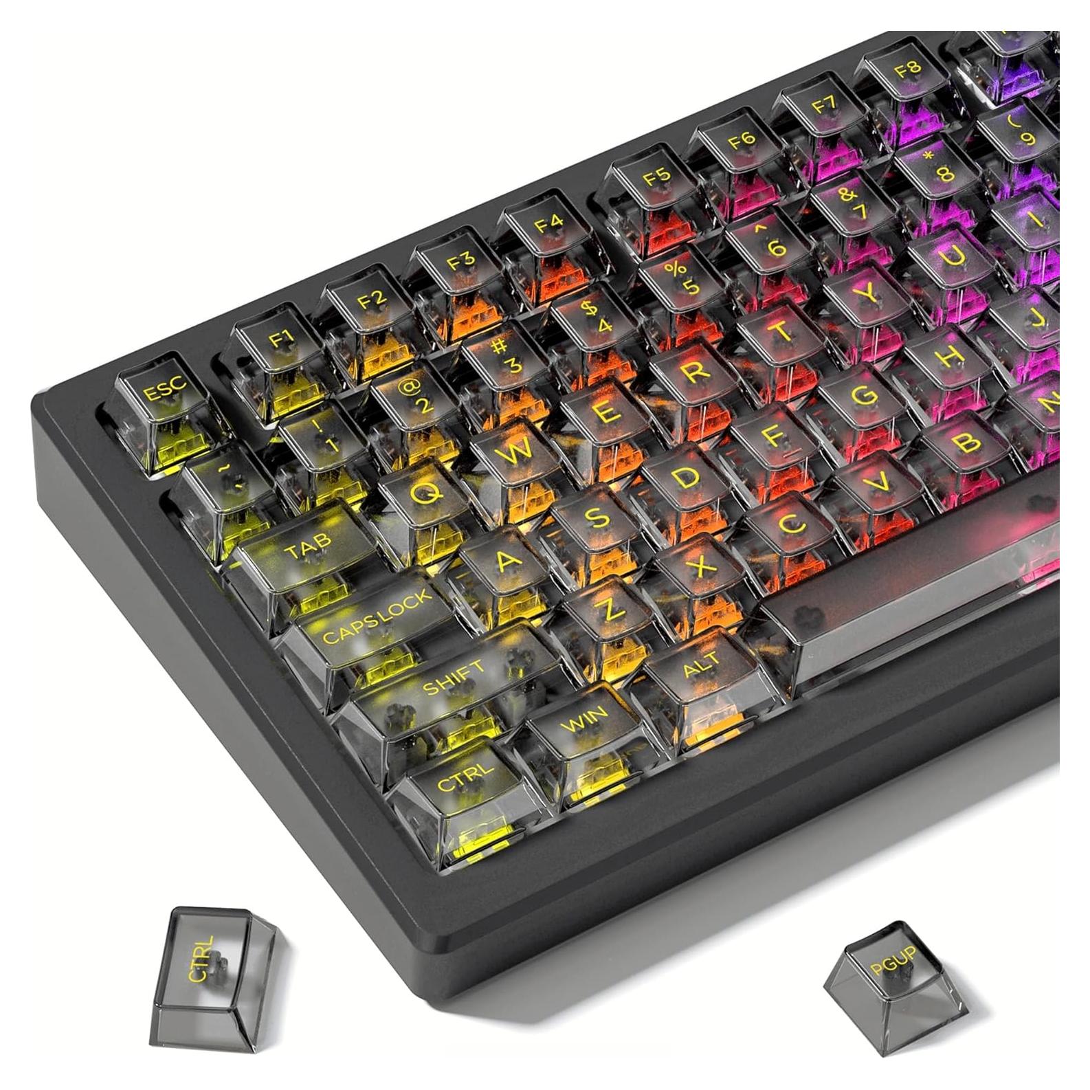 Tapas de Teclado Mecánico Dagaladoo Cherry Negro 140 Teclas