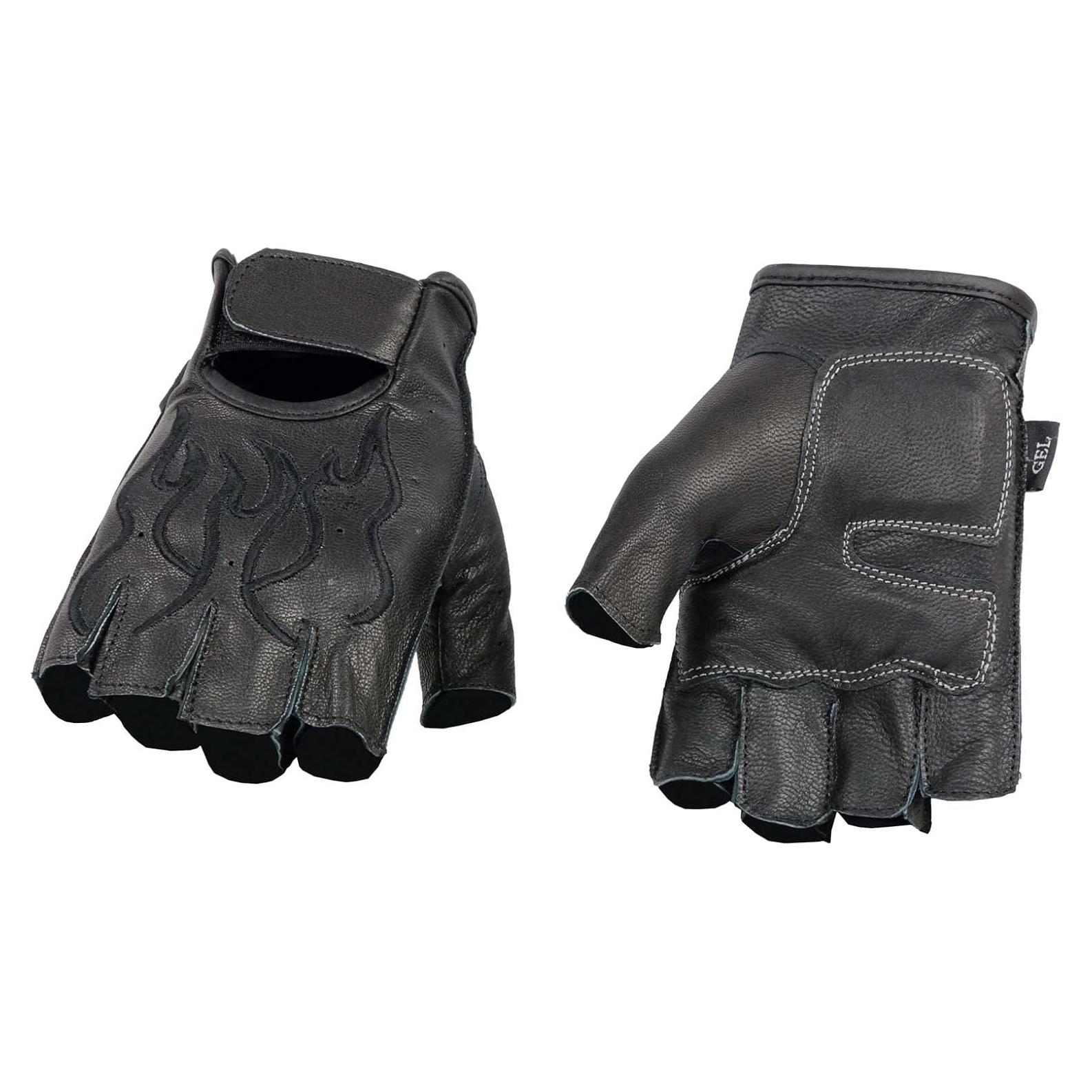 Guantes de motocicleta Milwaukee Leather SH198 negros con gel