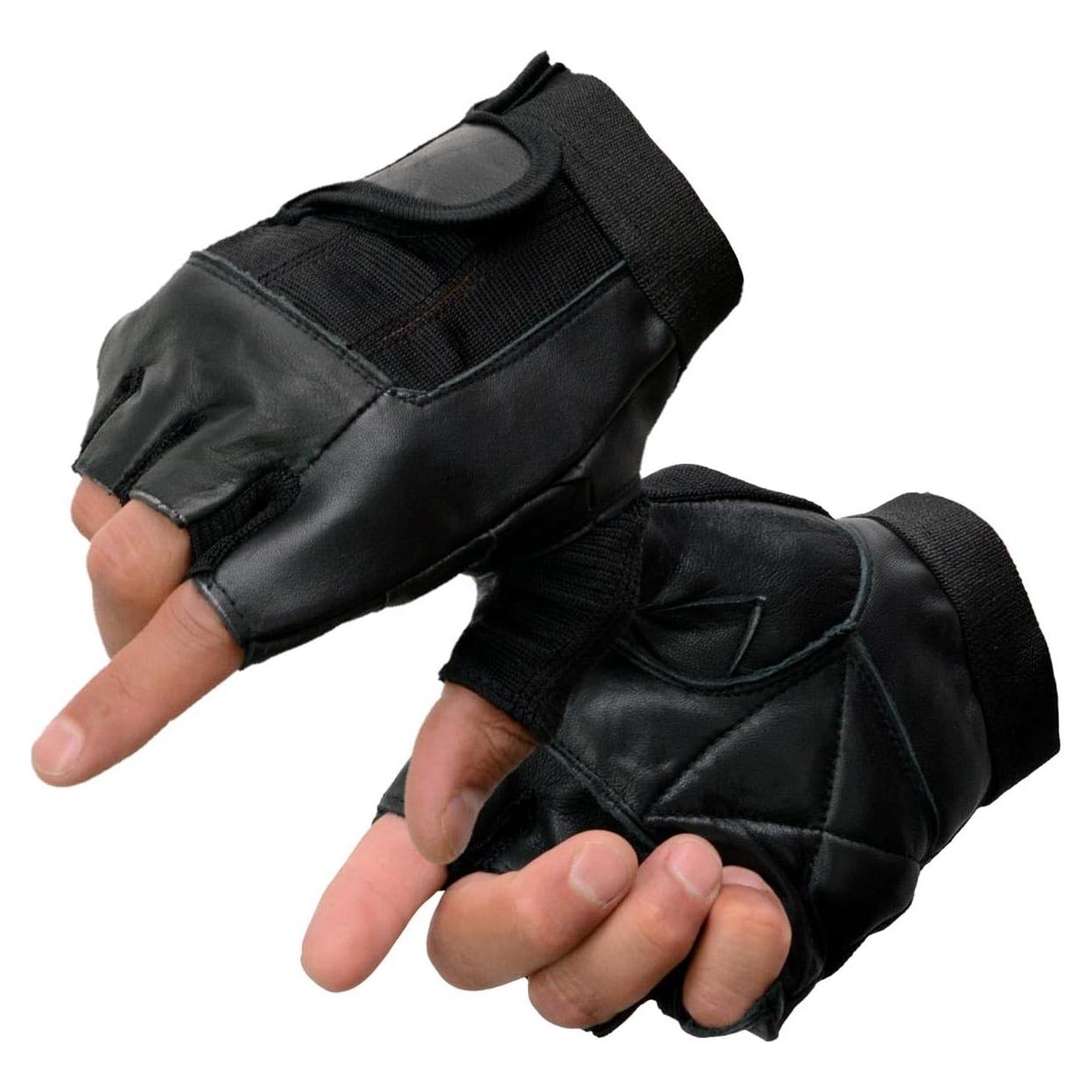 Guantes de motocicleta Milwaukee Leather SH217 sin dedos