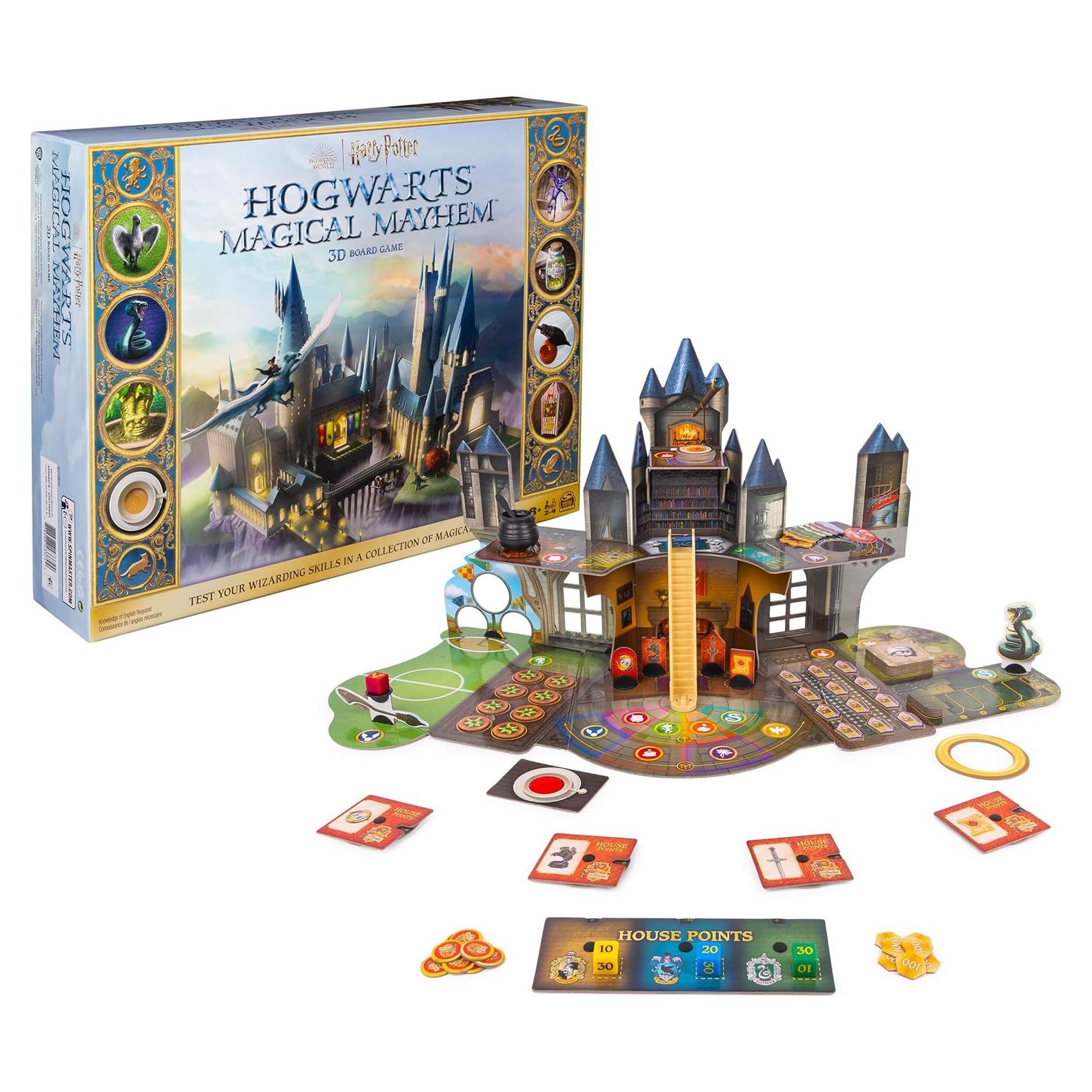 Juego de Mesa 3D Caos Mágico en Hogwarts - Spin Master