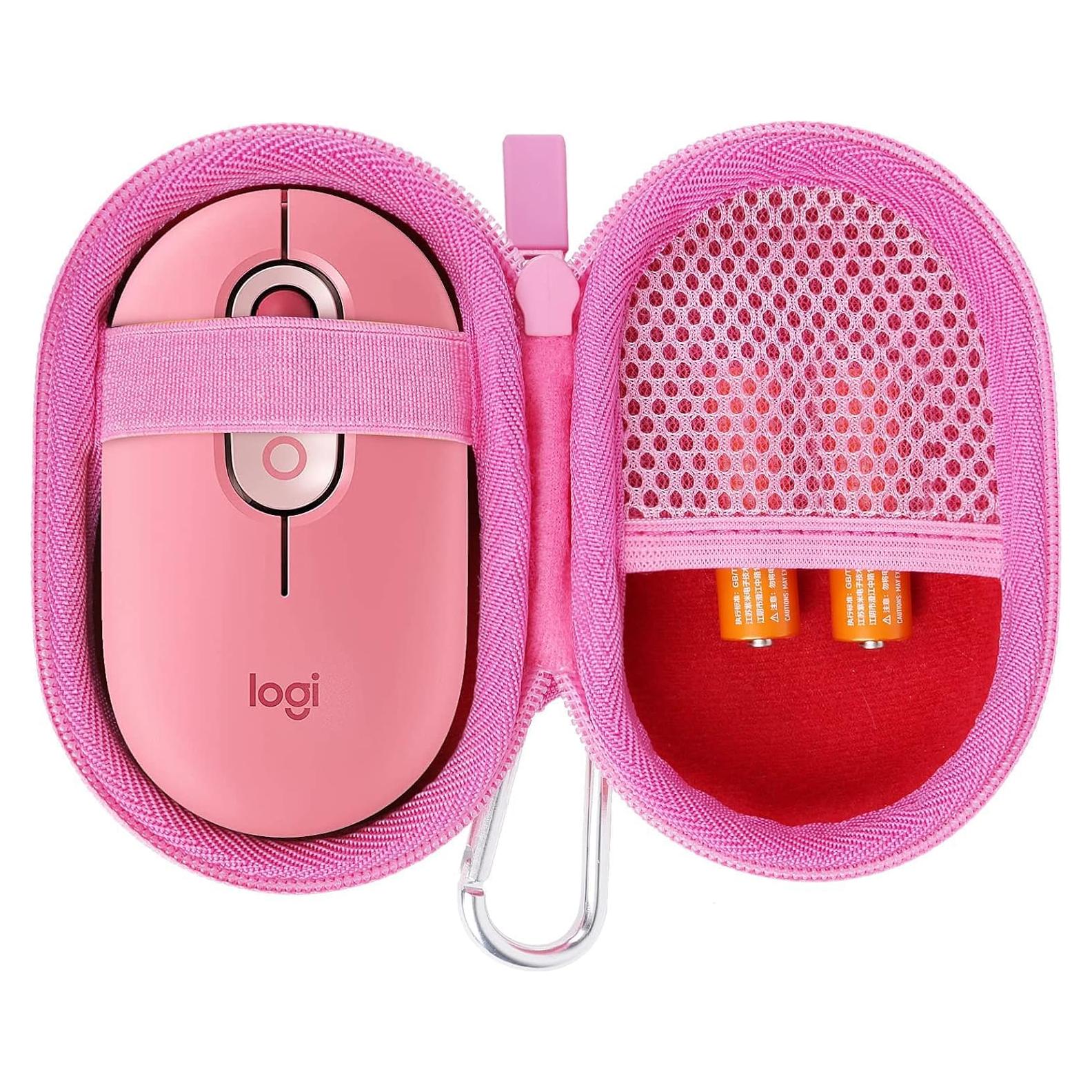 Funda Dura co2CREA para Ratón Inalámbrico Logitech POP Rosa