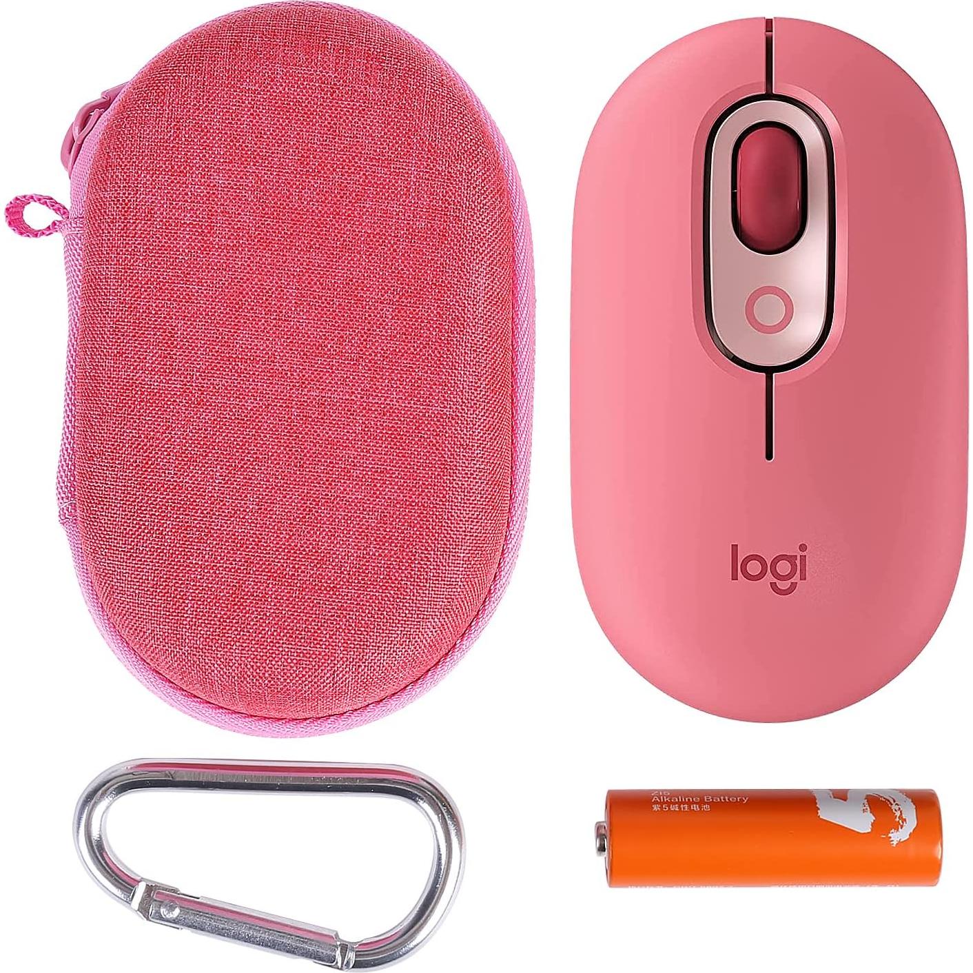 Funda Dura co2CREA para Ratón Inalámbrico Logitech POP Rosa