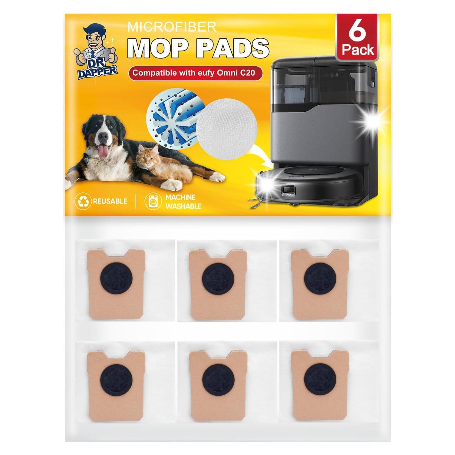 Bolsas de Polvo DR DAPPER para Aspiradora Eufy C20 - Paquete de 6