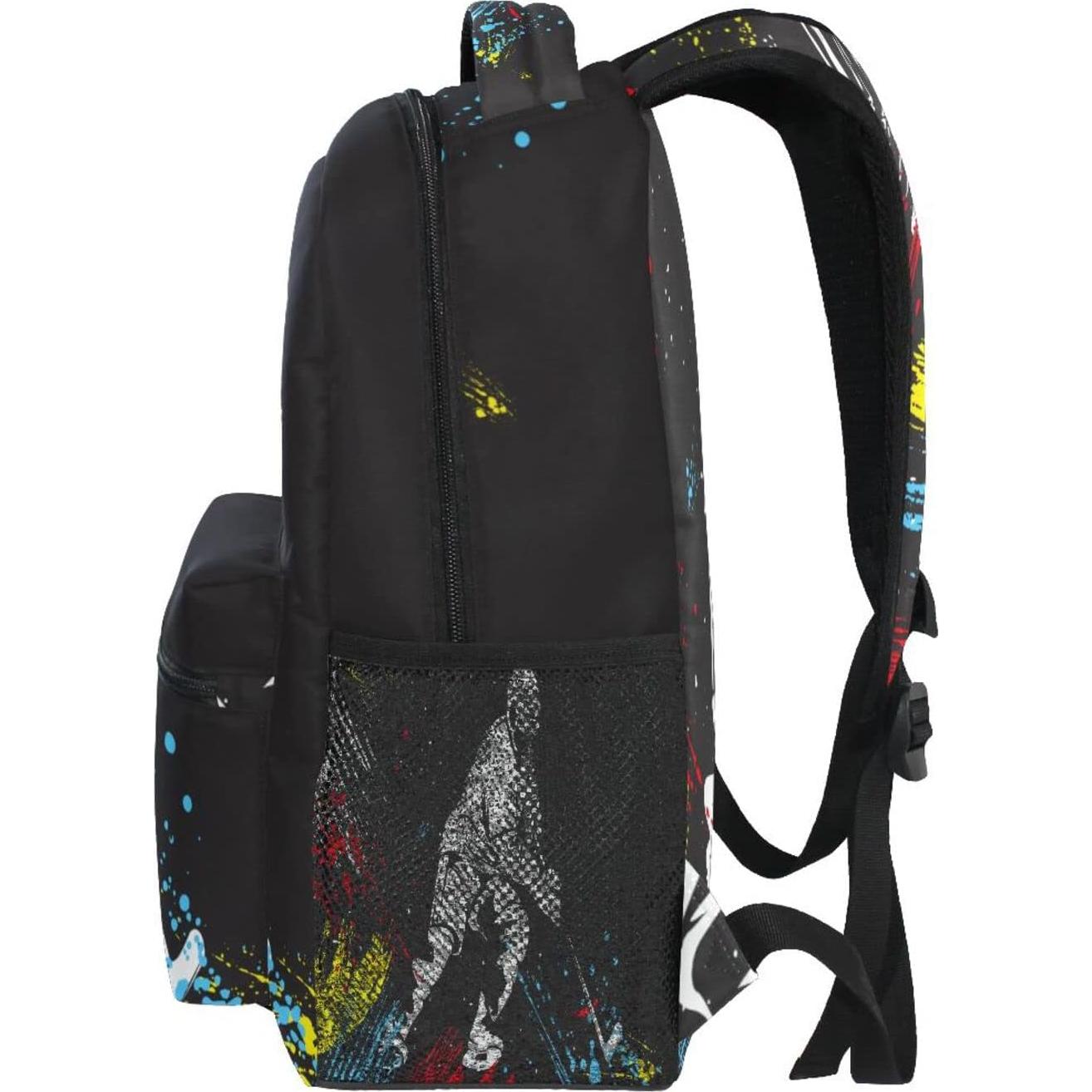 Mochila Escolar Negra ALAZA 16" para Niños y Niñas