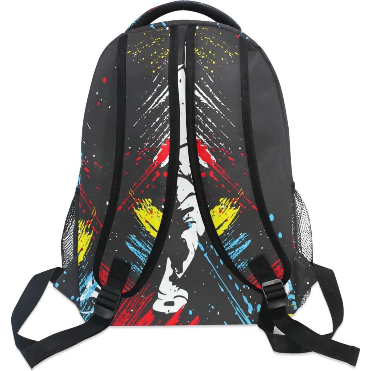 Mochila Escolar Negra ALAZA 16" para Niños y Niñas