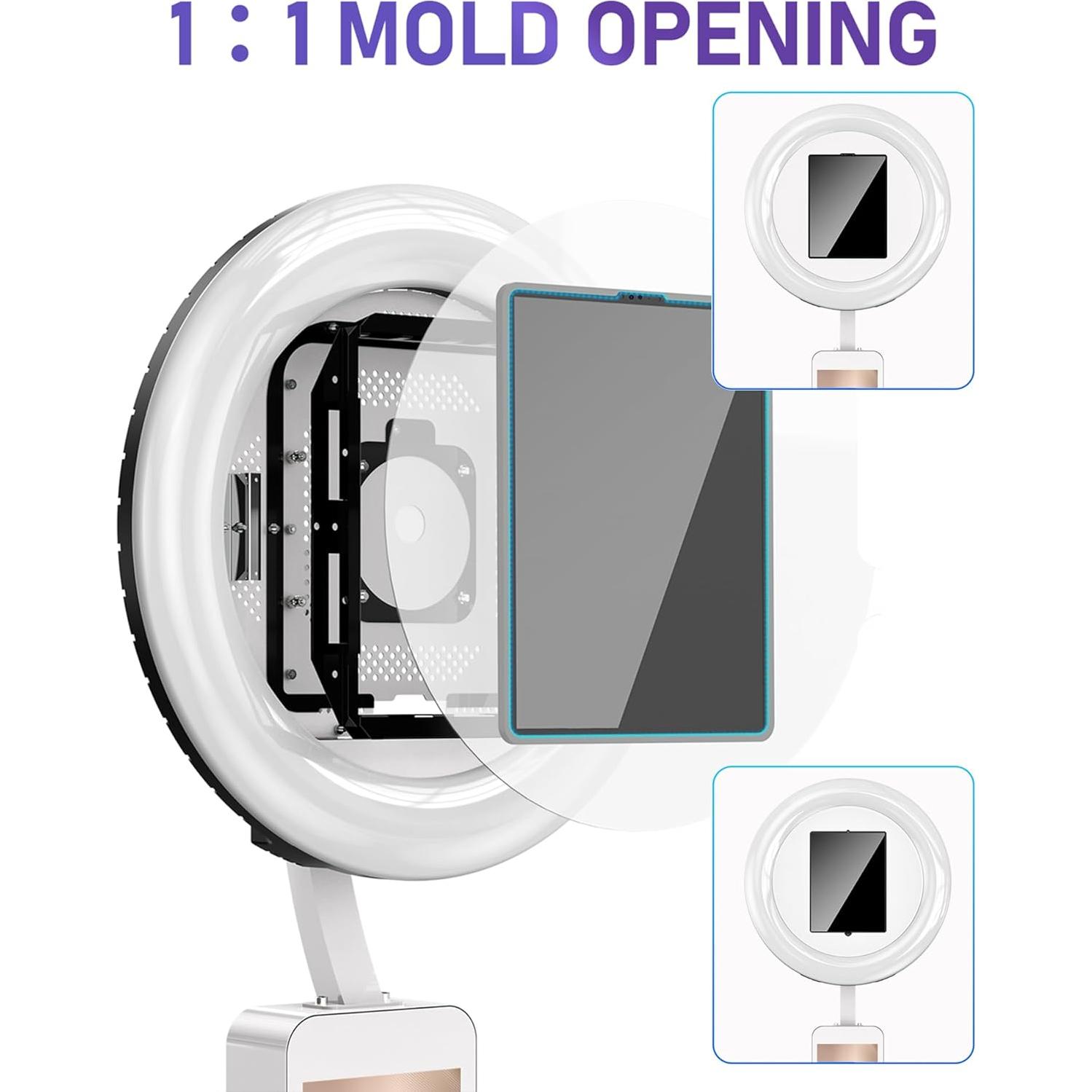 Cabina de Fotos Portátil HARZHI para iPad 10.2" a 12.9"