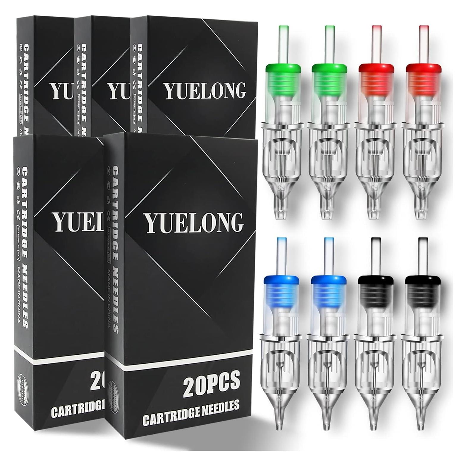 Agujas de Tatuaje Yuelong 100pcs Variadas Estériles