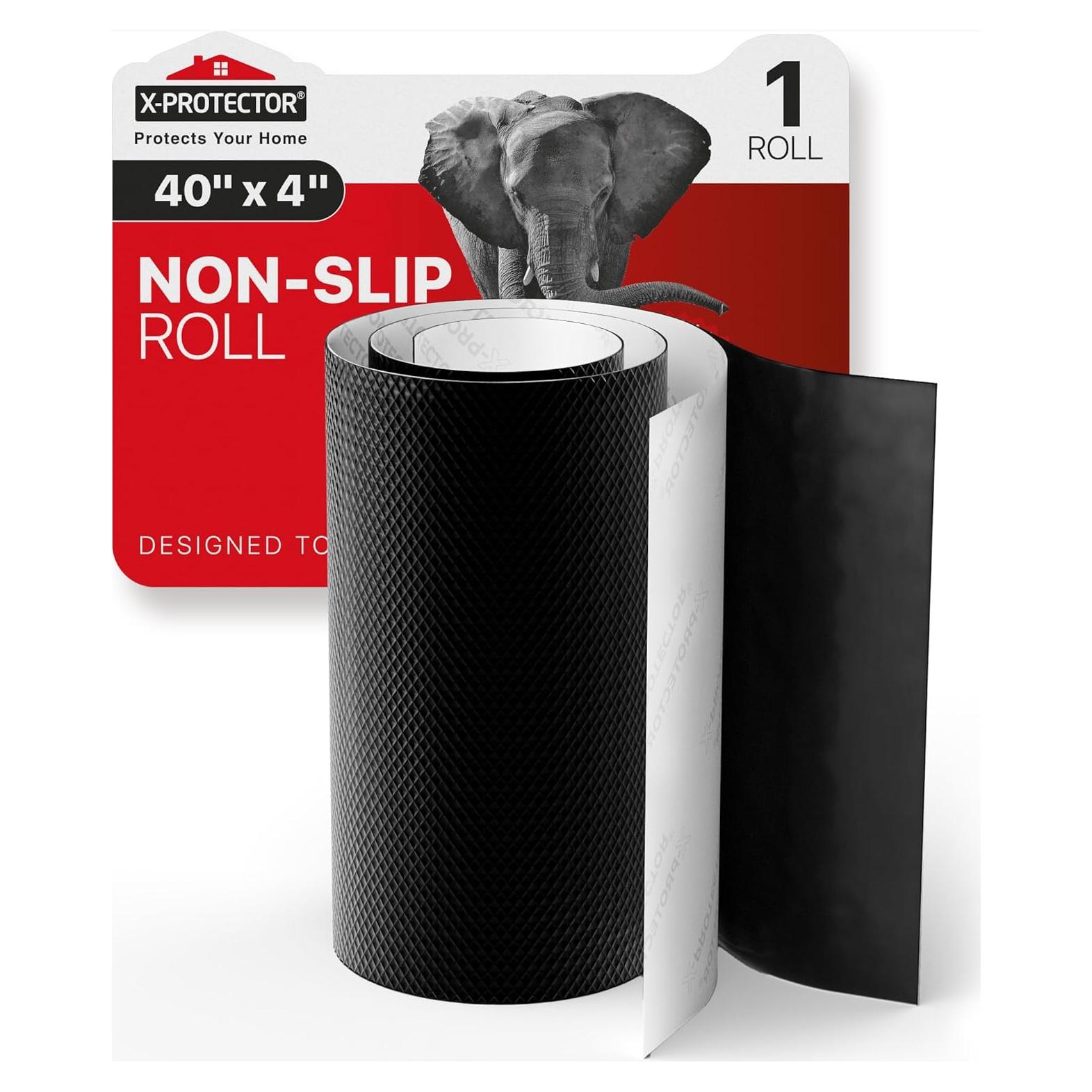 Almohadilla Antideslizante X-Protector 40 x 4 cm Silicona Negra