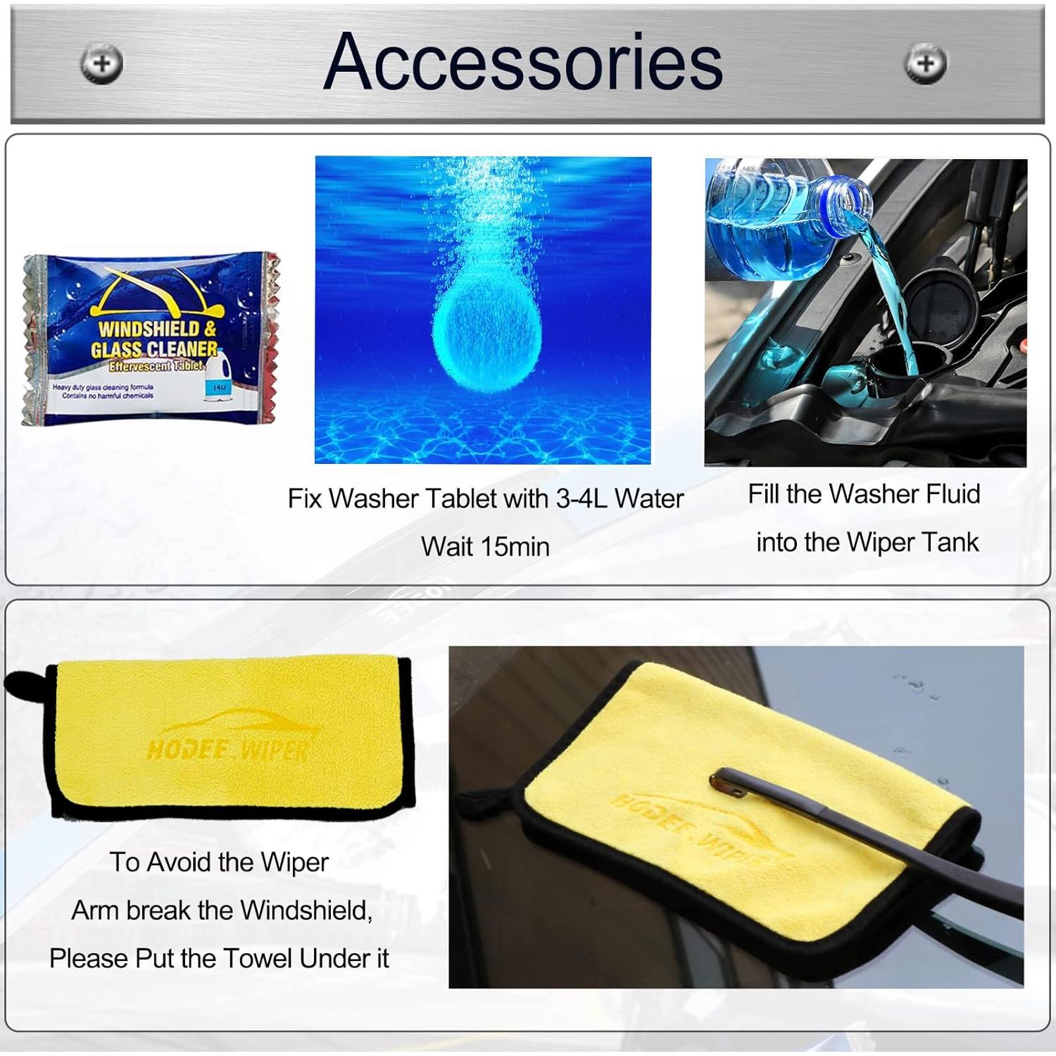 Limpiaparabrisas HODEE 71.12 cm + 27.94 cm para Ford Escape 2013-2019