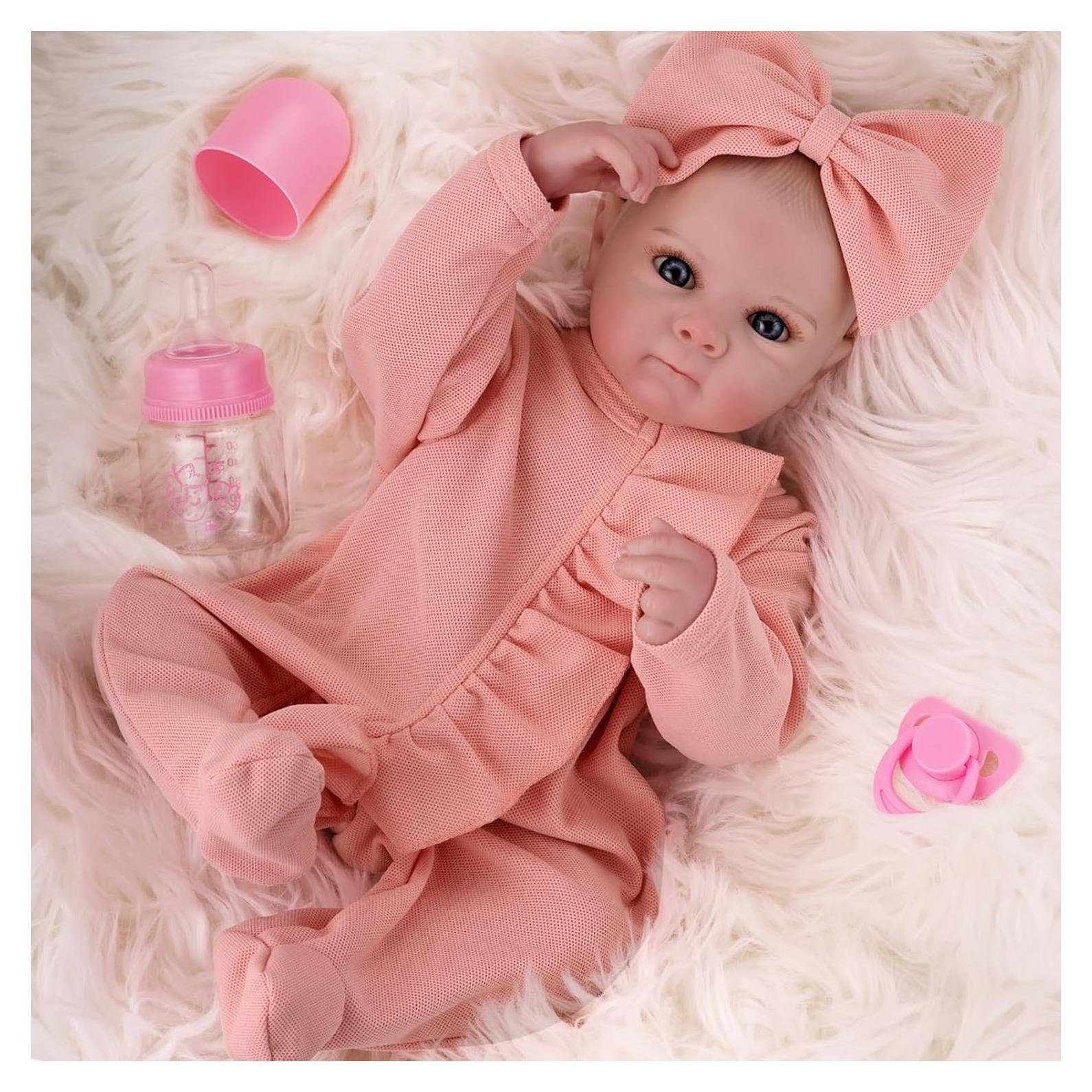 Muñeca Reborn GAGAKU 45.72 cm Realista con Accesorios