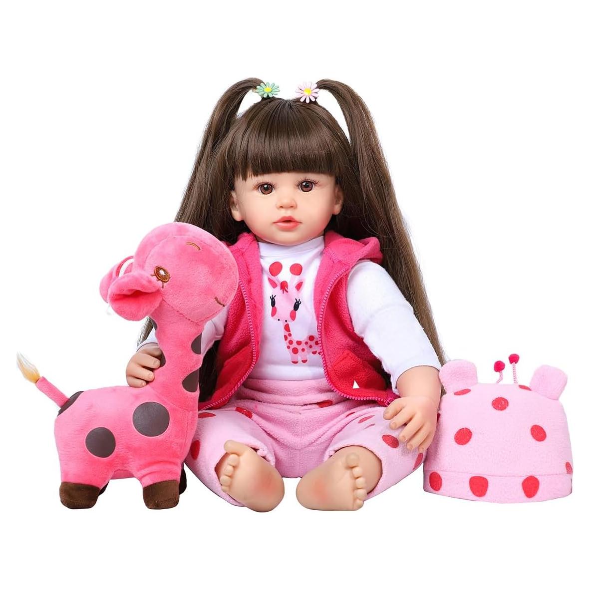 Muñeca Reborn Kdudgso 60 cm Realista con Accesorios