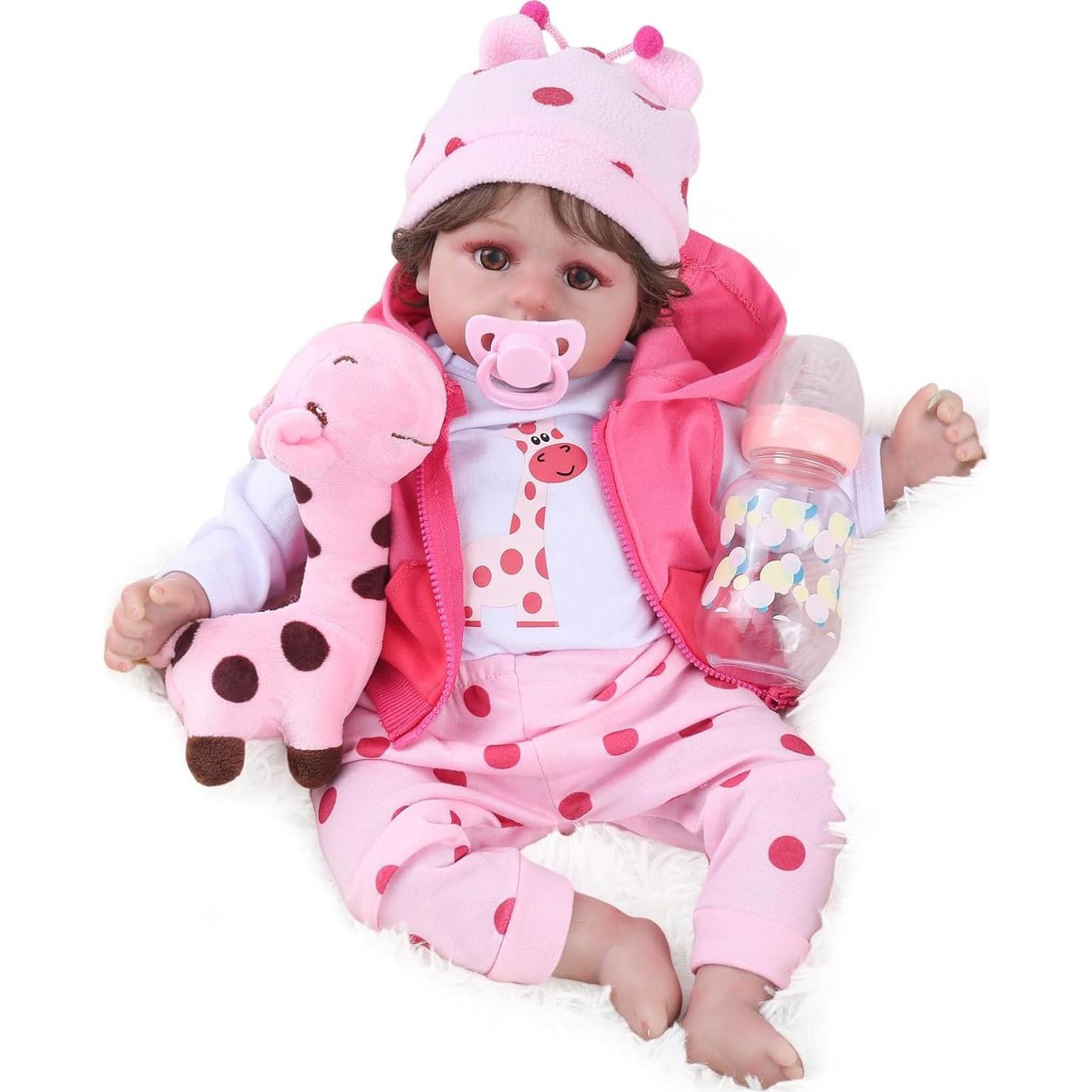 Muñeca Reborn Kaydora 45.72 cm niña con accesorios