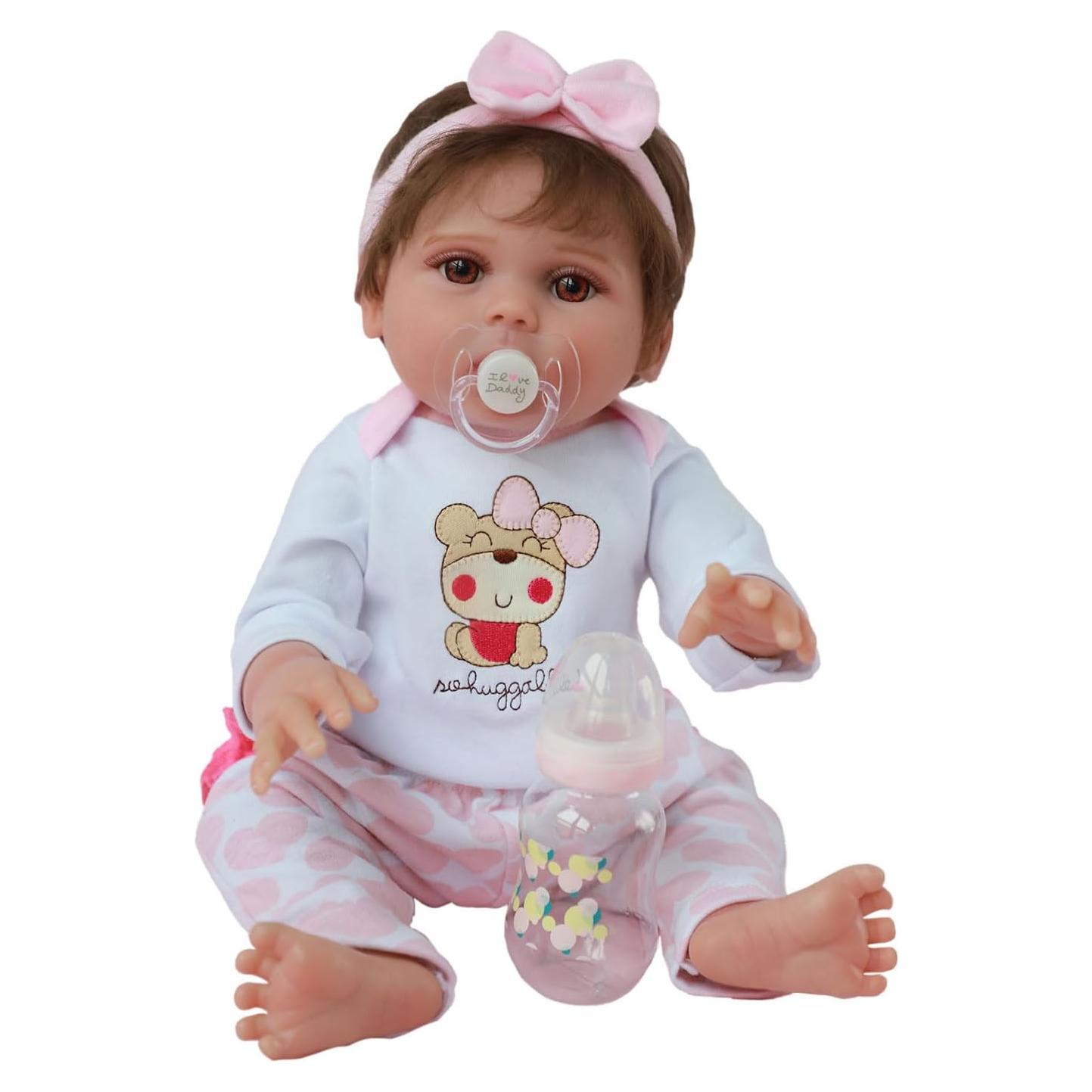 Muñeca Reborn Kaydora Lucy 45.72 cm Realista con Accesorios