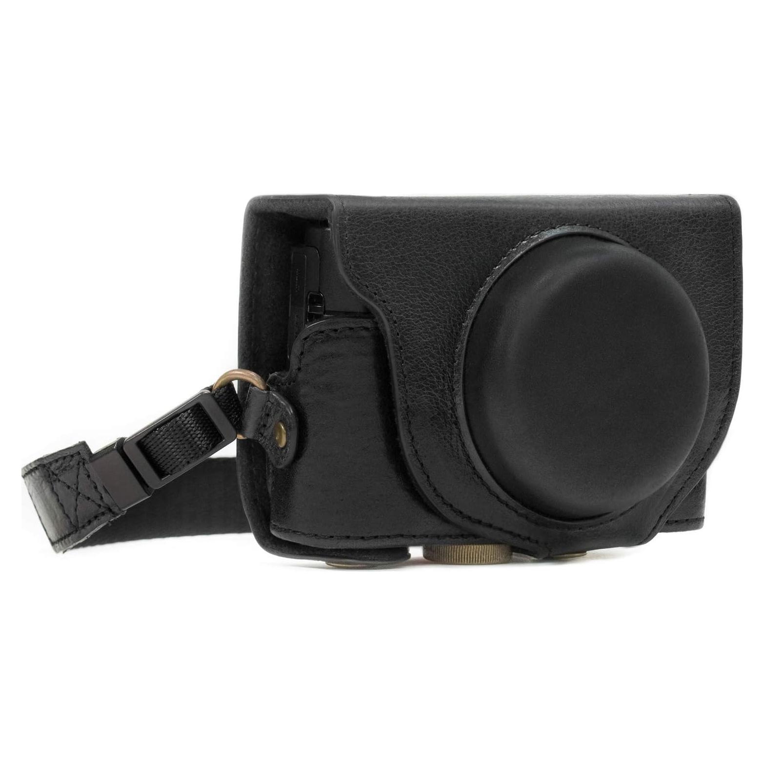 Funda de Cuero Genuino MegaGear para Cámara Sony Cyber-Shot RX100