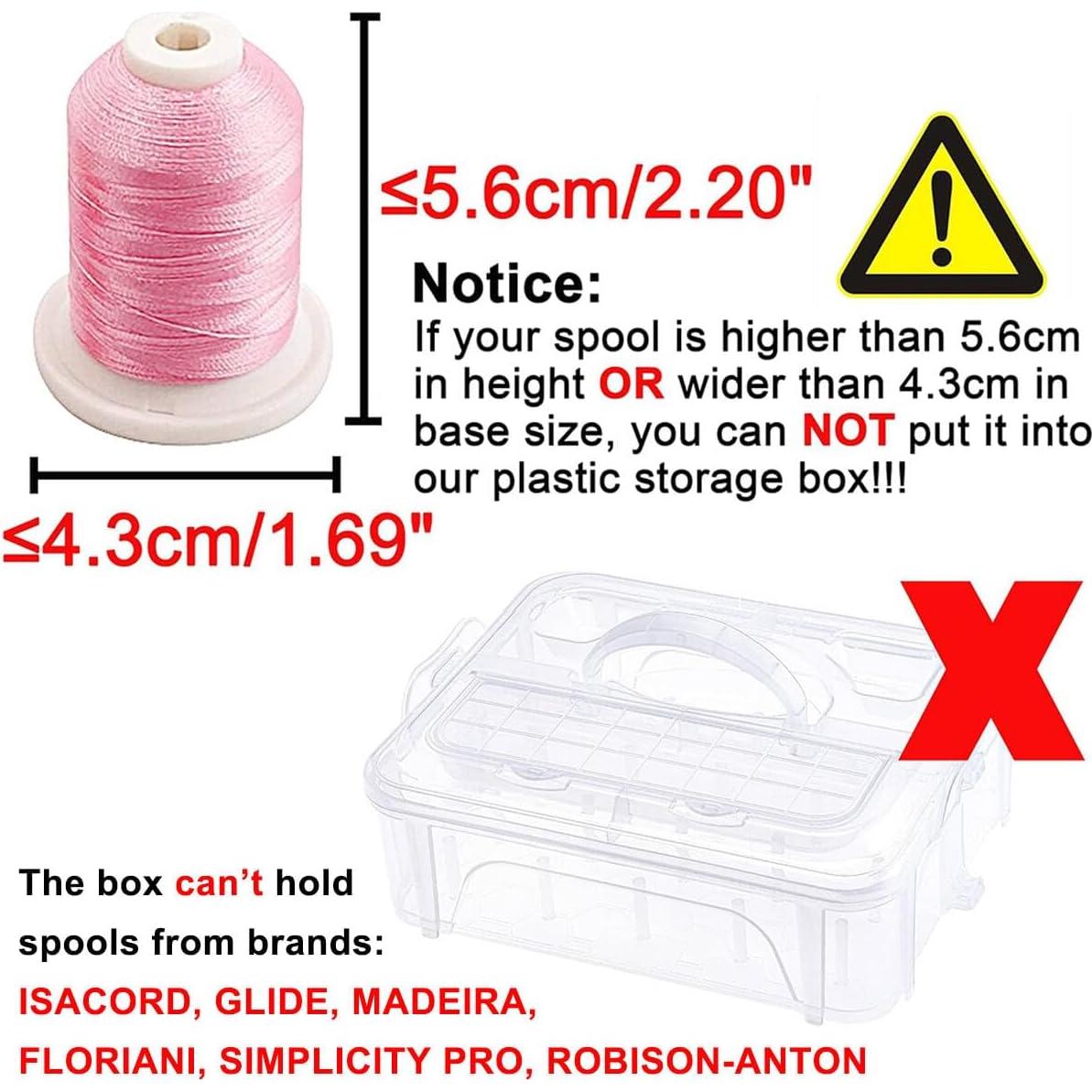 Caja de Almacenamiento Apilable Nueva Brothread para 20 Bobinas