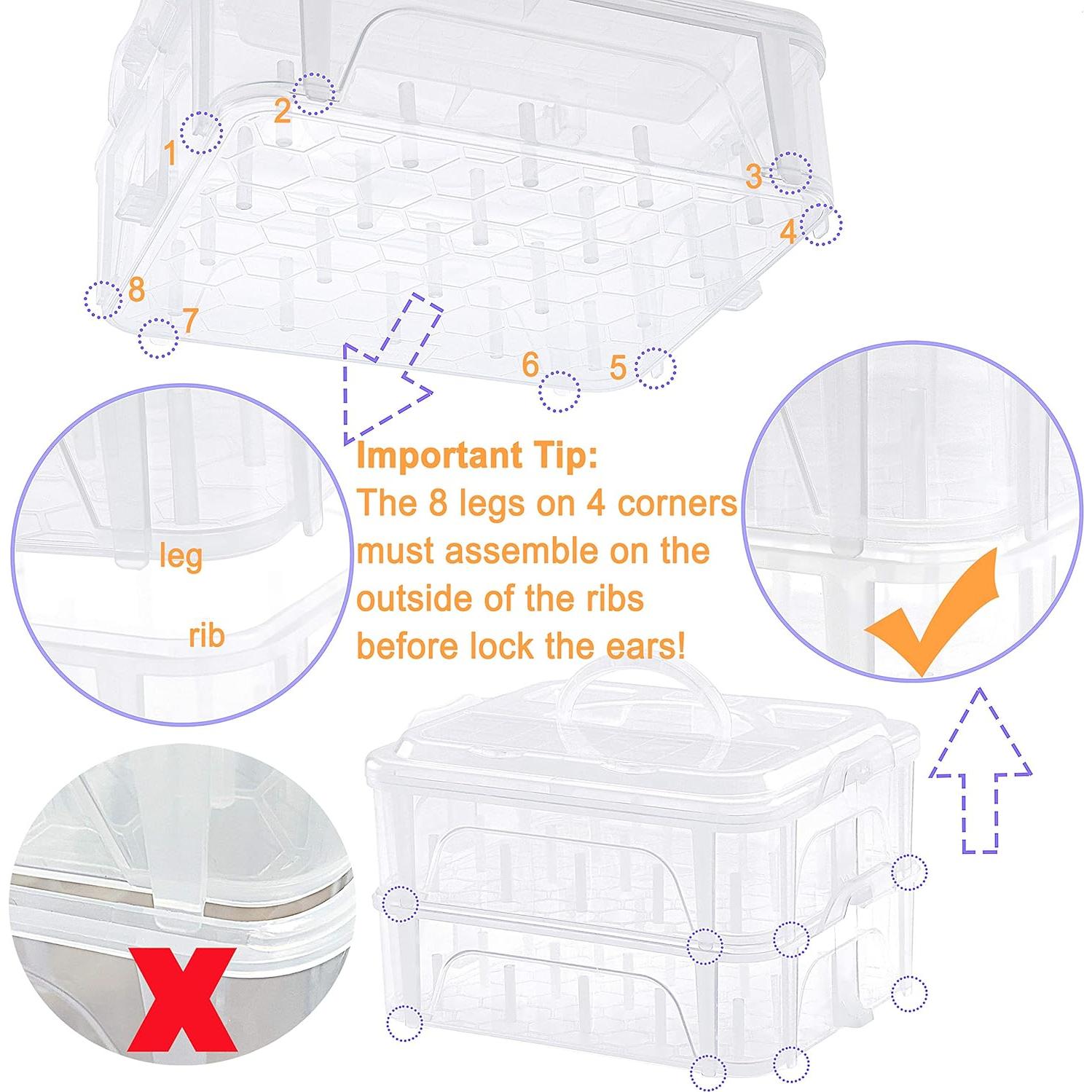 Caja de Almacenamiento Apilable Nueva Brothread para 20 Bobinas