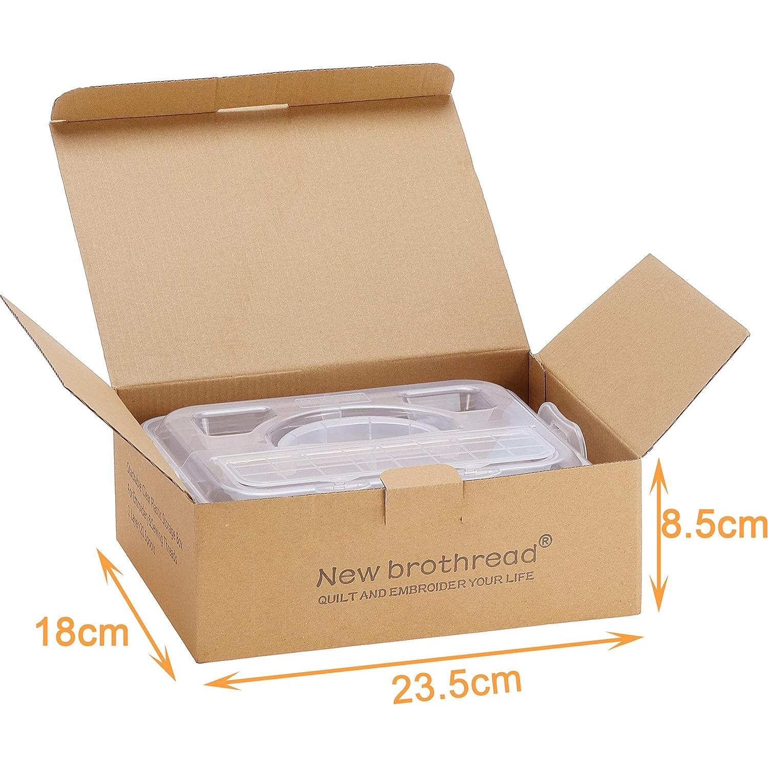 Caja de Almacenamiento Apilable Nueva Brothread para 20 Bobinas